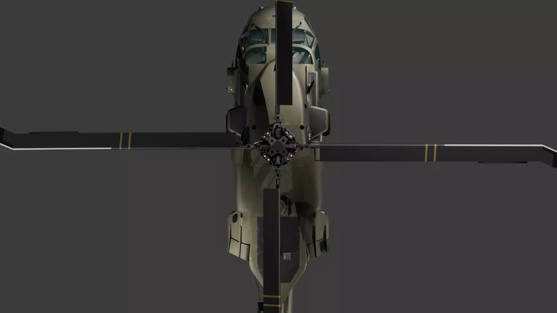 UH60-V Black Hawk FULL INTERIOR Low-poly 3D model_4