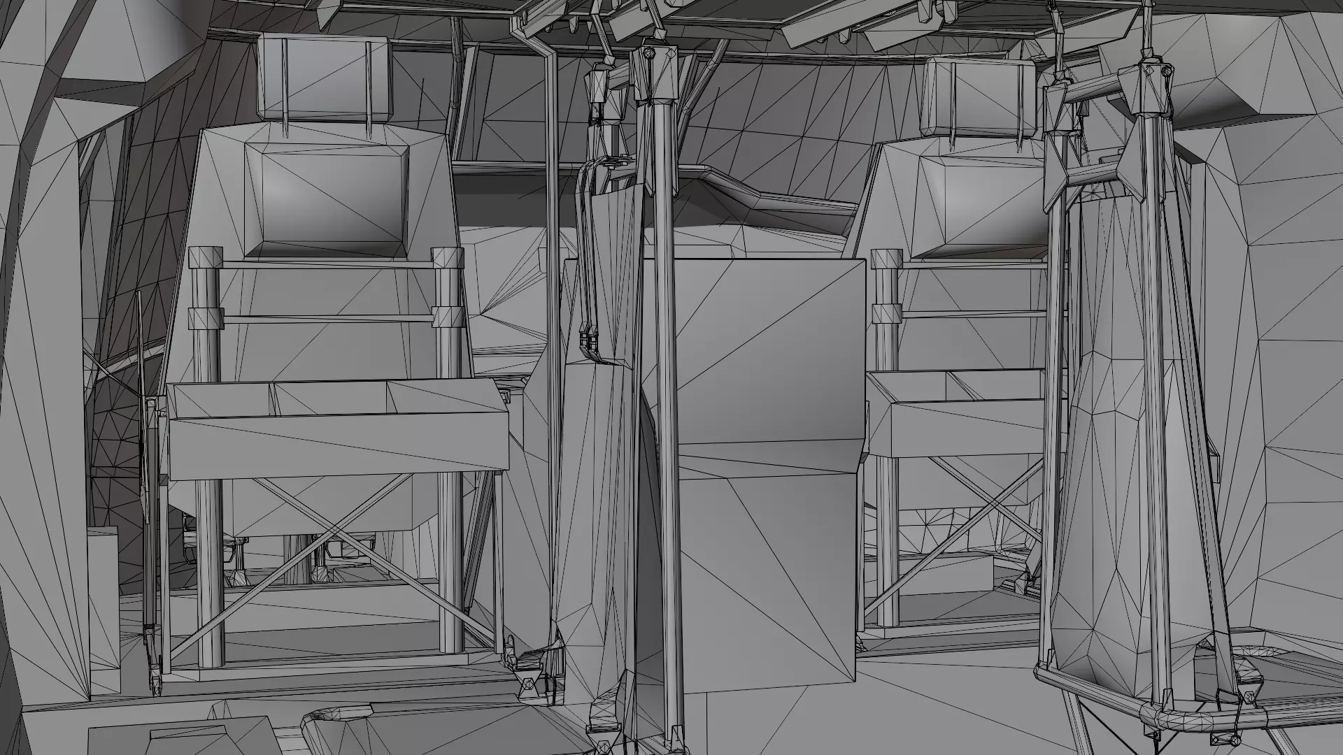 UH60-V Black Hawk FULL INTERIOR Low-poly 3D model_16