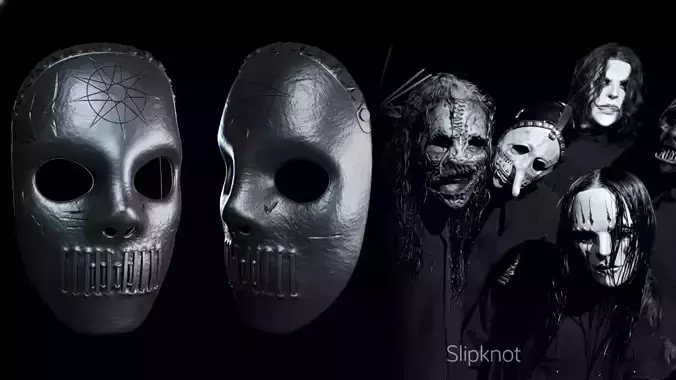 Slipknot Mask 3D Printable Model - Horror Rock Collectible