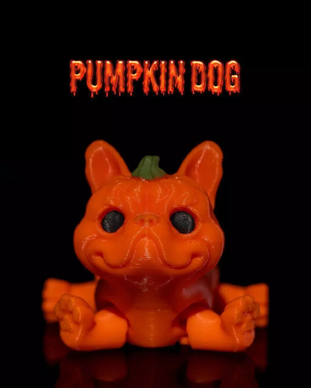 Pumpkin Dog stl 3D print model_0