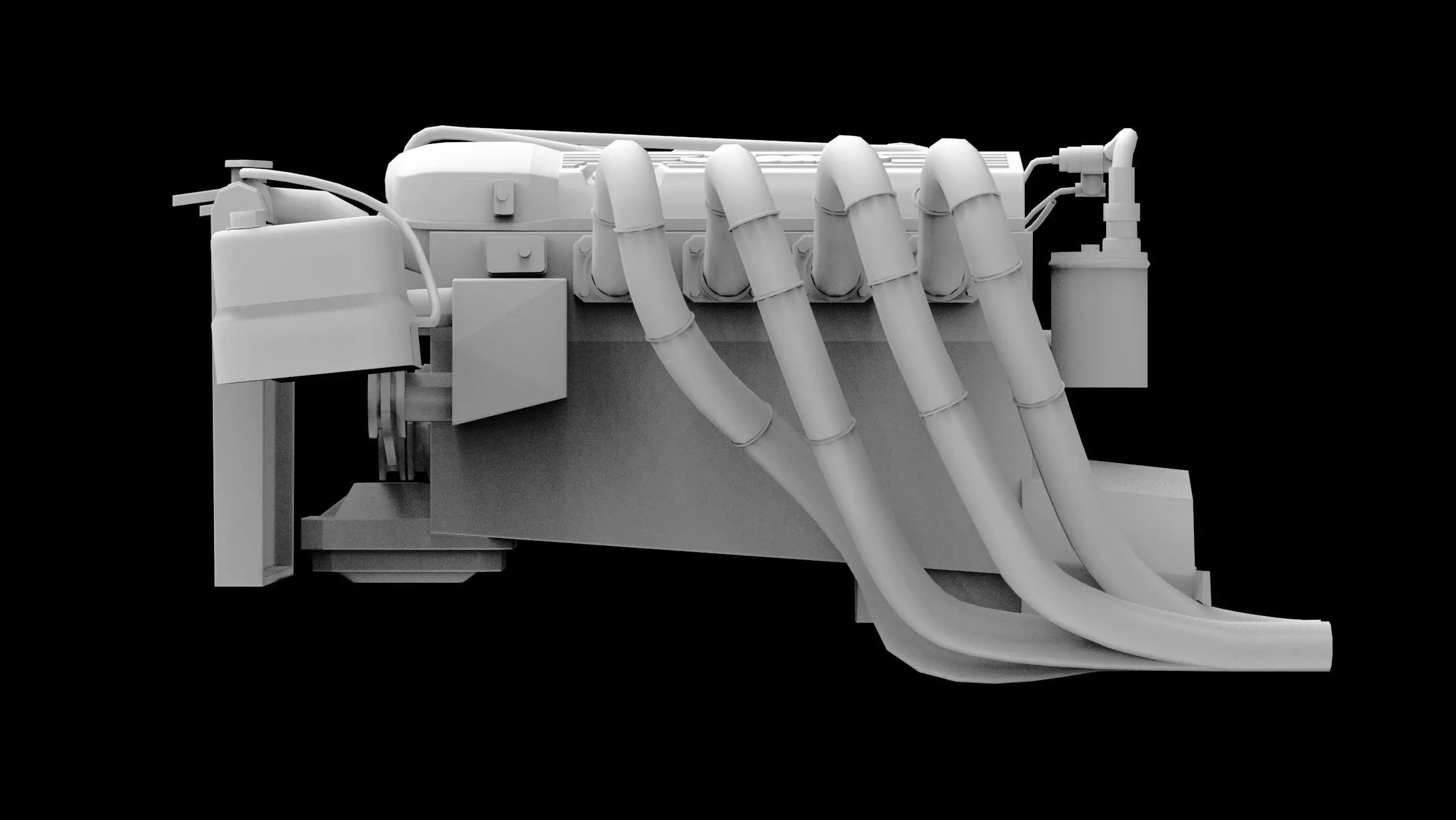 3SGE Beams Toyota Engine Low-poly 3D model_8