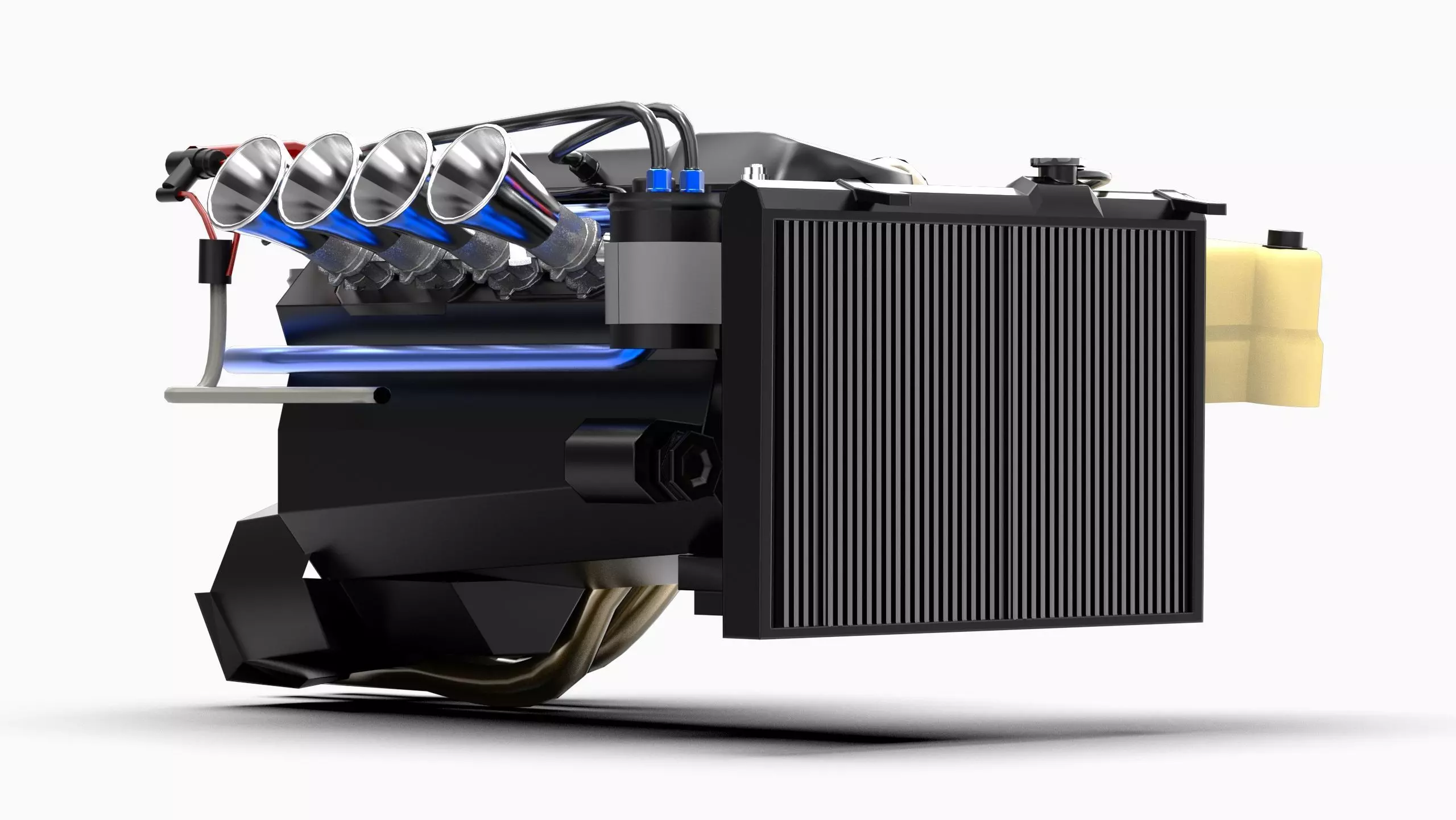 3SGE Beams Toyota Engine Low-poly 3D model_1