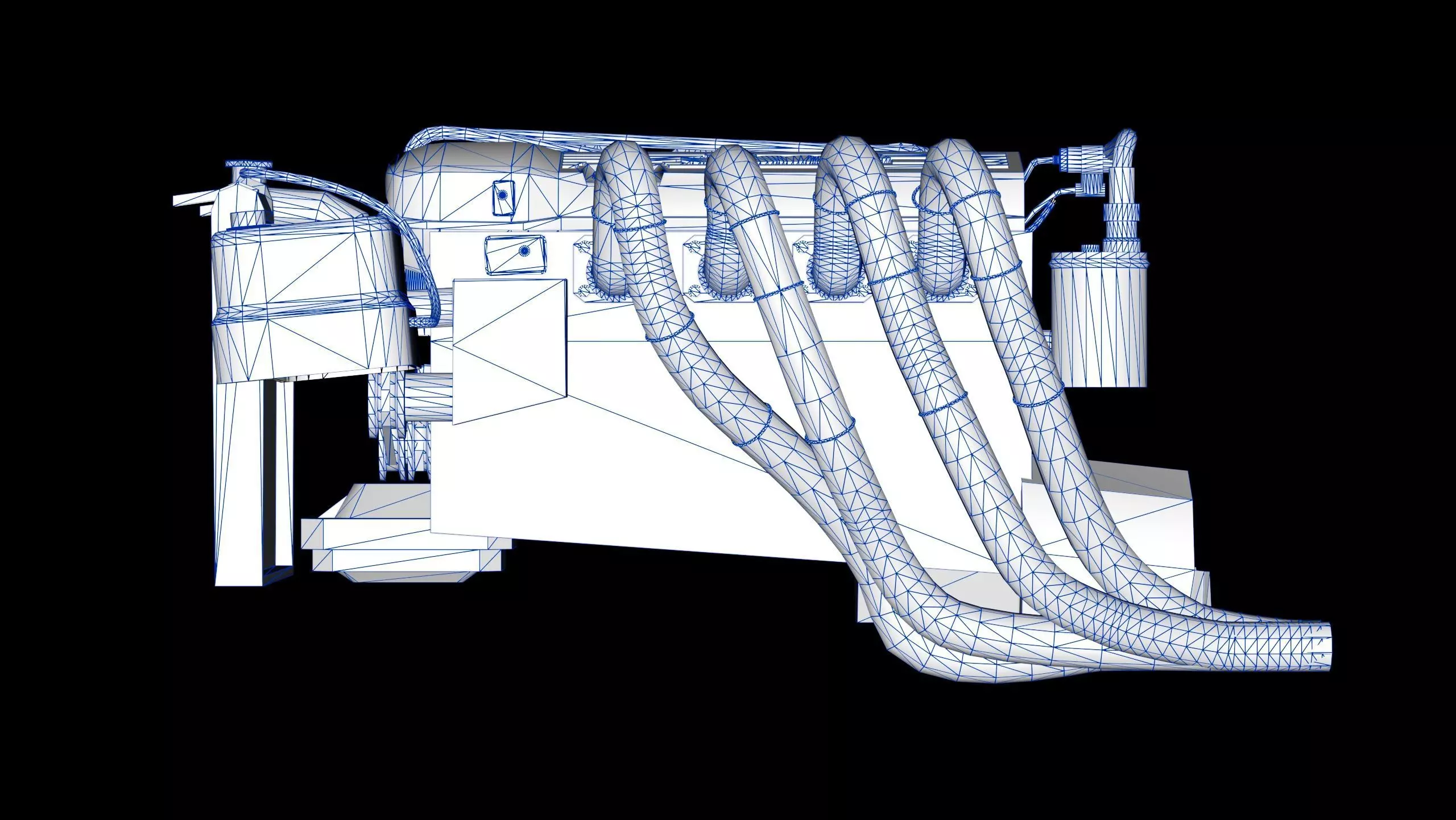 3SGE Beams Toyota Engine Low-poly 3D model_13