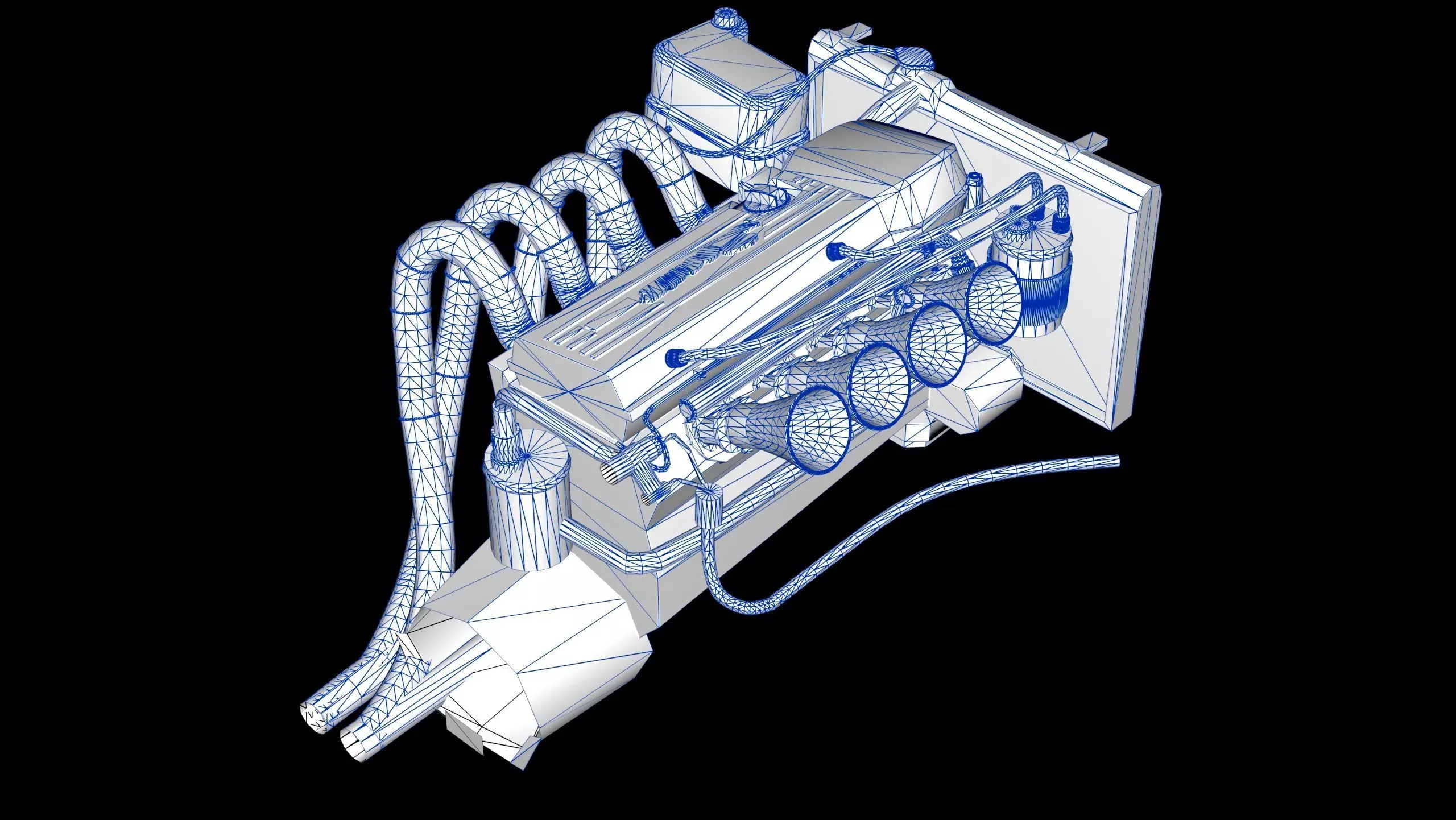 3SGE Beams Toyota Engine Low-poly 3D model_12
