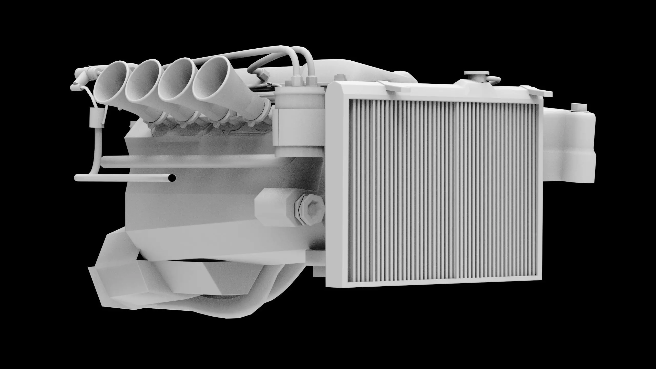 3SGE Beams Toyota Engine Low-poly 3D model_6
