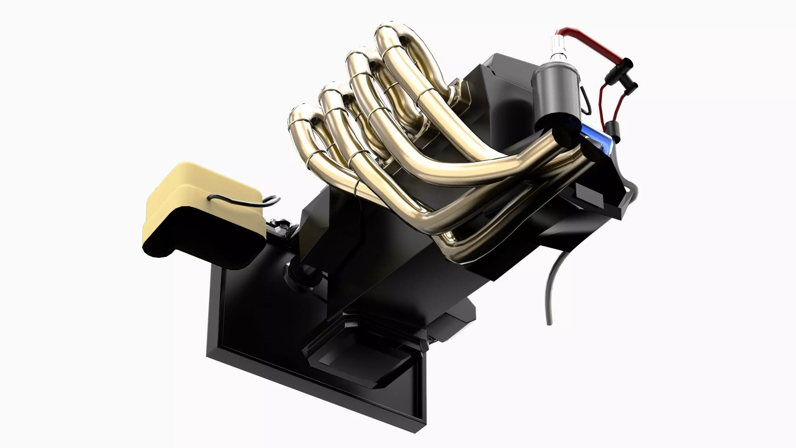 3SGE Beams Toyota Engine Low-poly 3D model_4