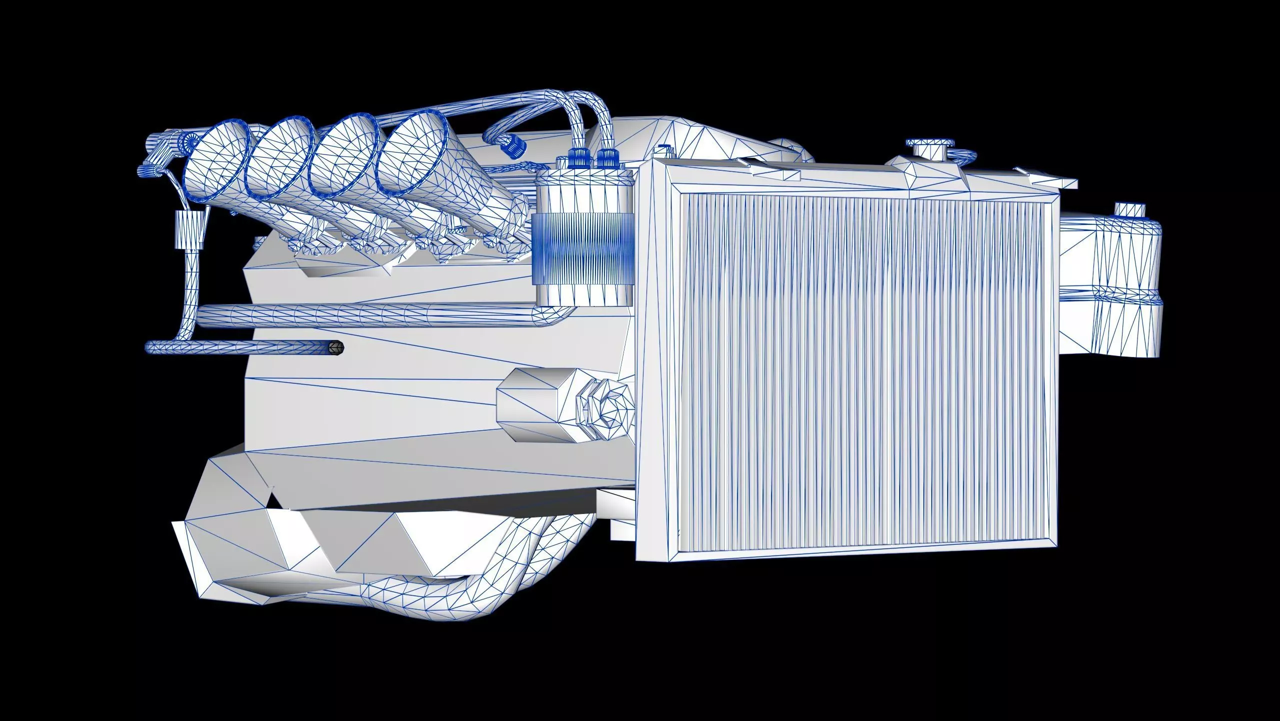 3SGE Beams Toyota Engine Low-poly 3D model_11