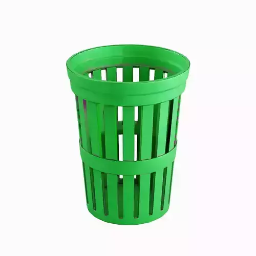 Street Trash Can 04 Low-poly 3D model