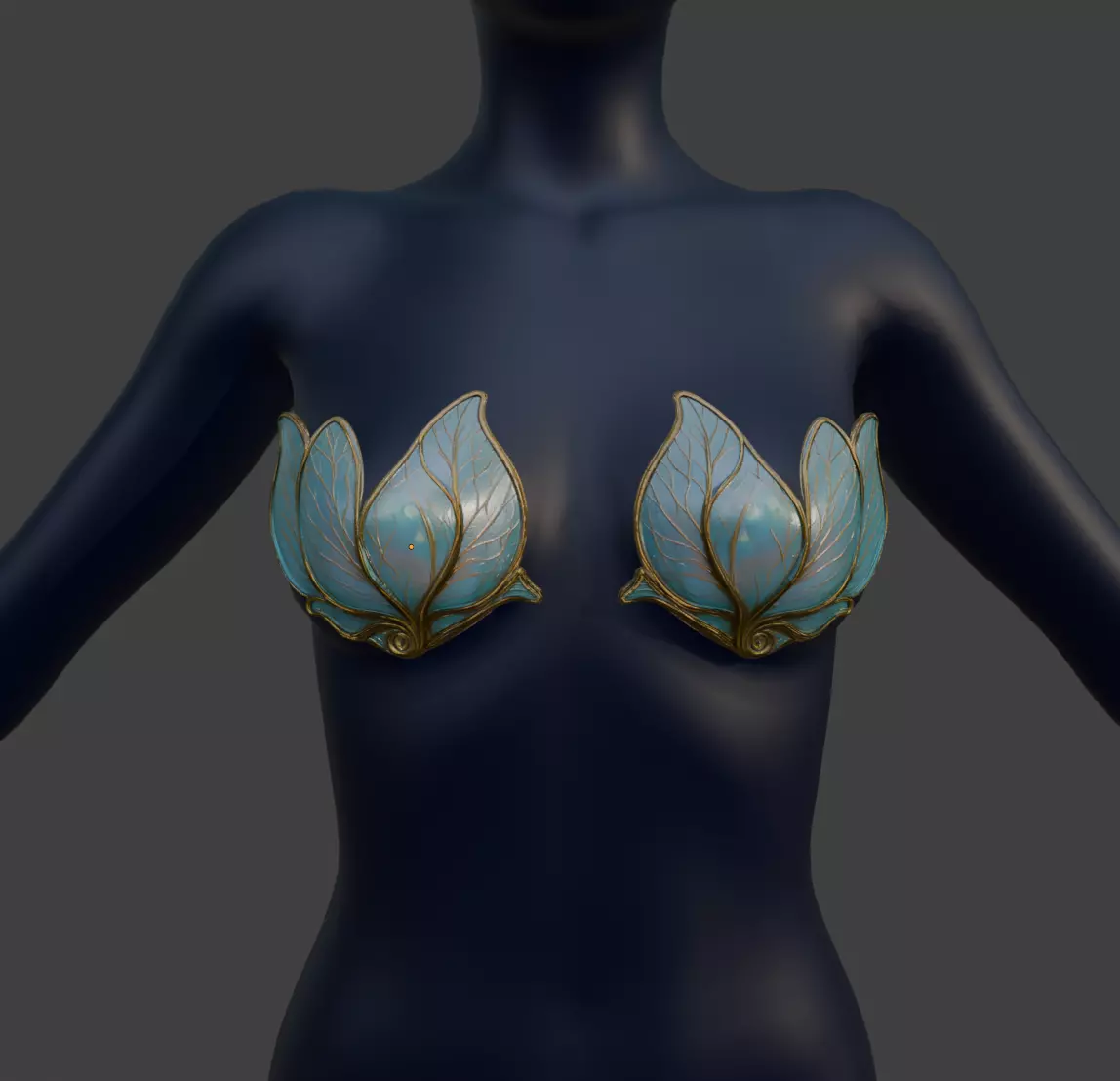 FEYGLASS PETAL BRA CUPS 3D print model_0