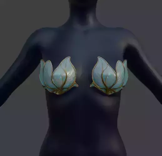 FEYGLASS PETAL BRA CUPS 3D print model FEYGLASS PETAL BRA CUPS 3D print model