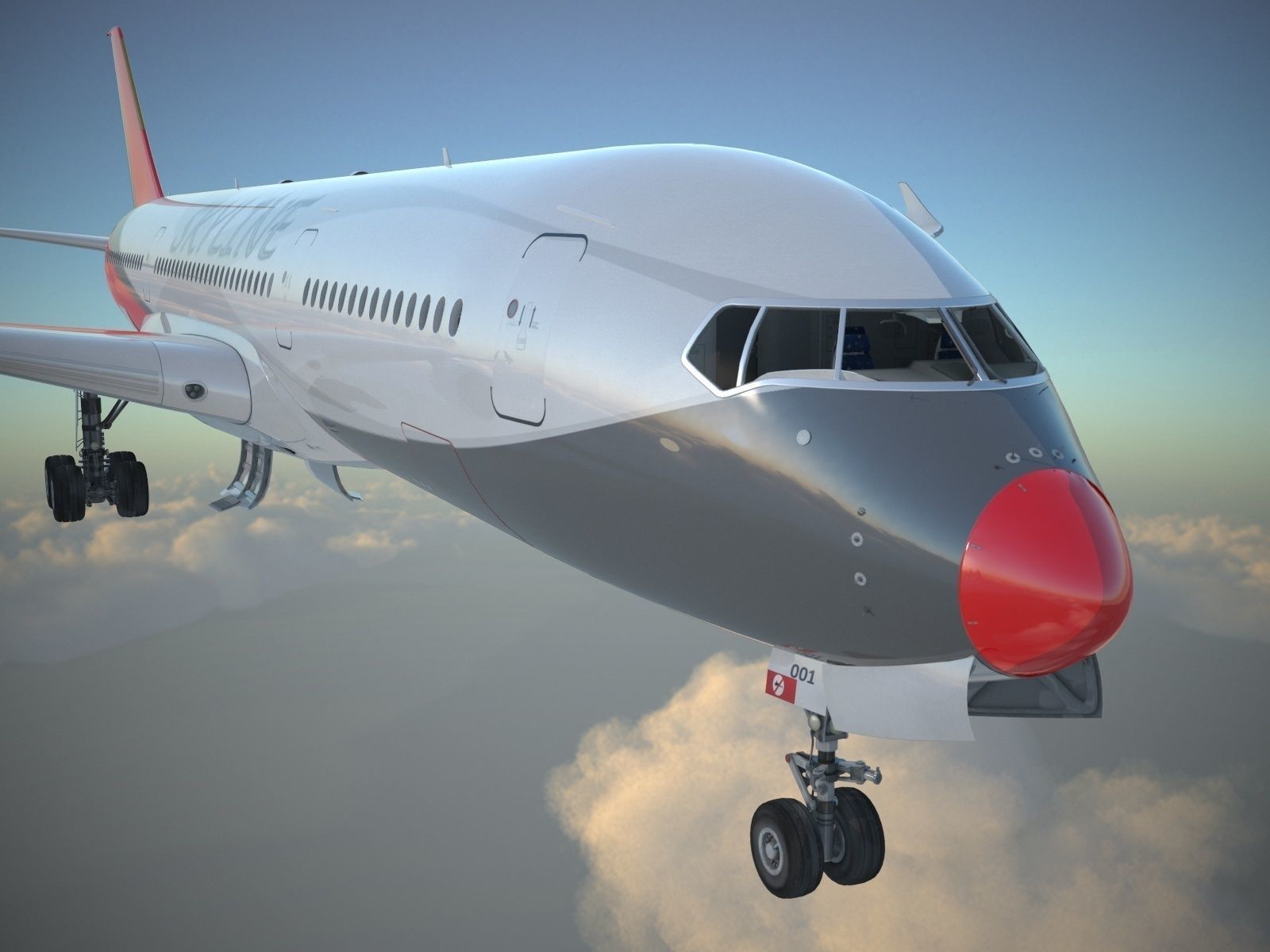 Generic Jet Airliner 3D model_3