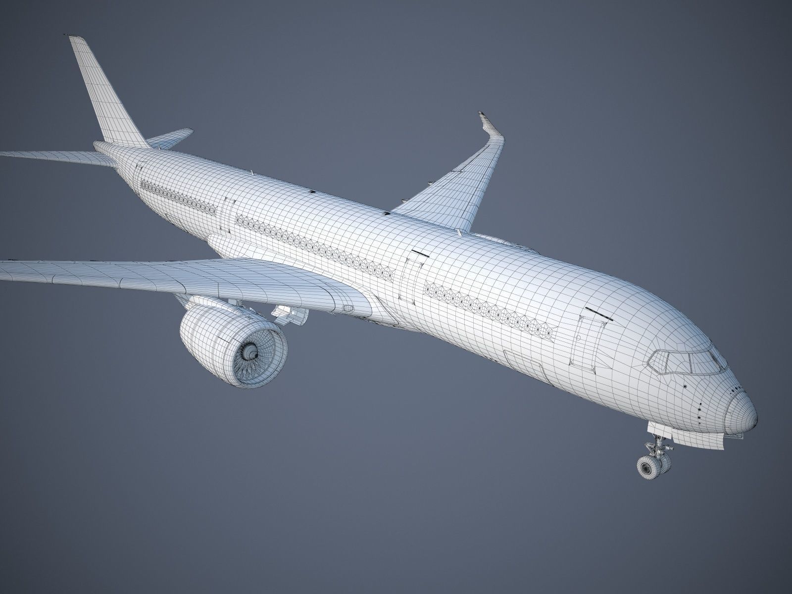 Generic Jet Airliner 3D model_25