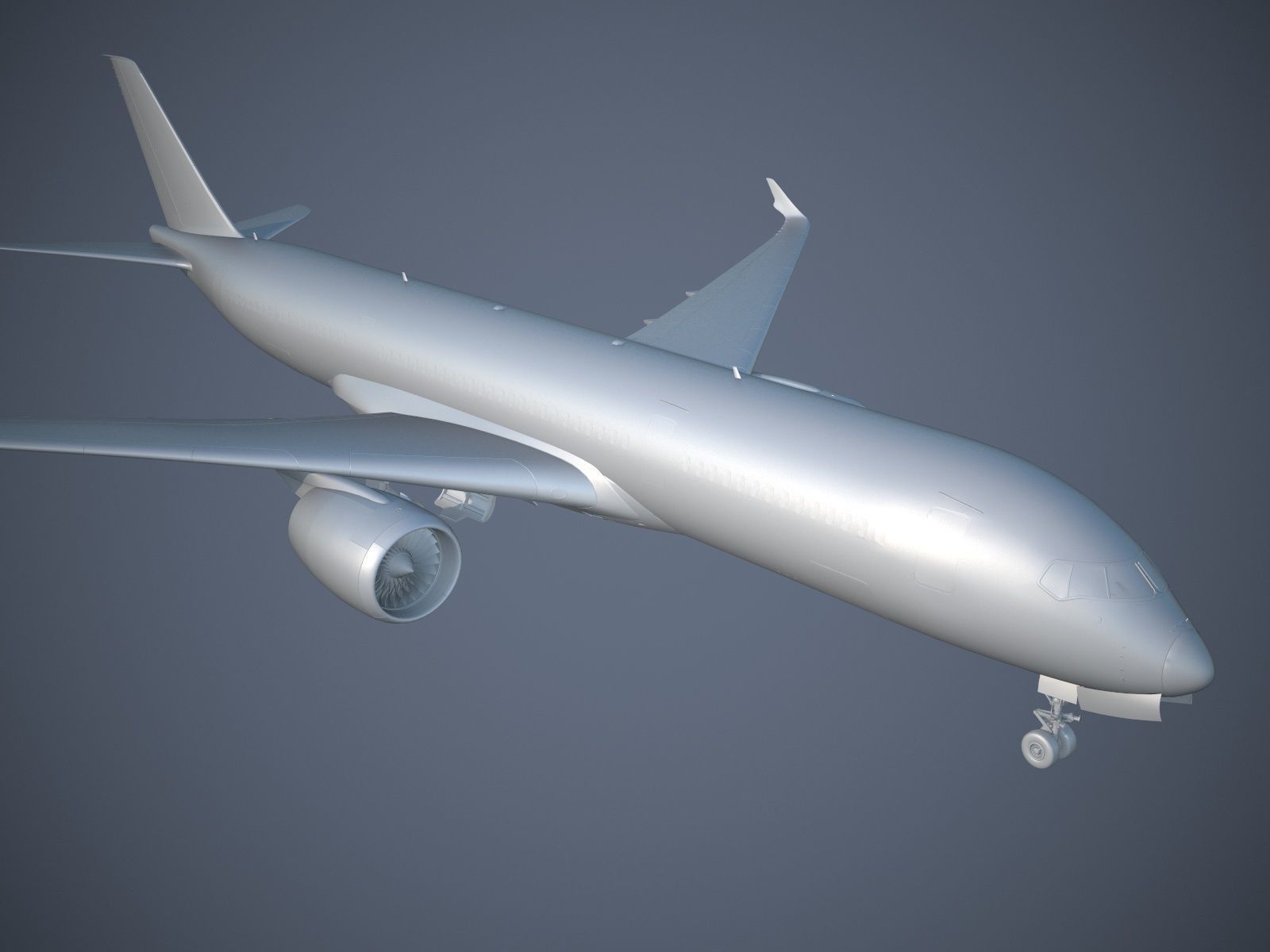 Generic Jet Airliner 3D model_10
