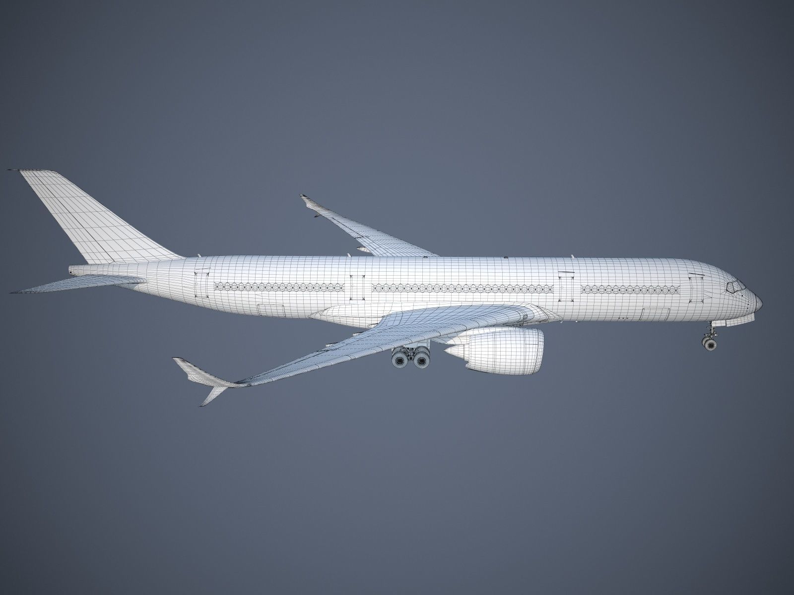 Generic Jet Airliner 3D model_23