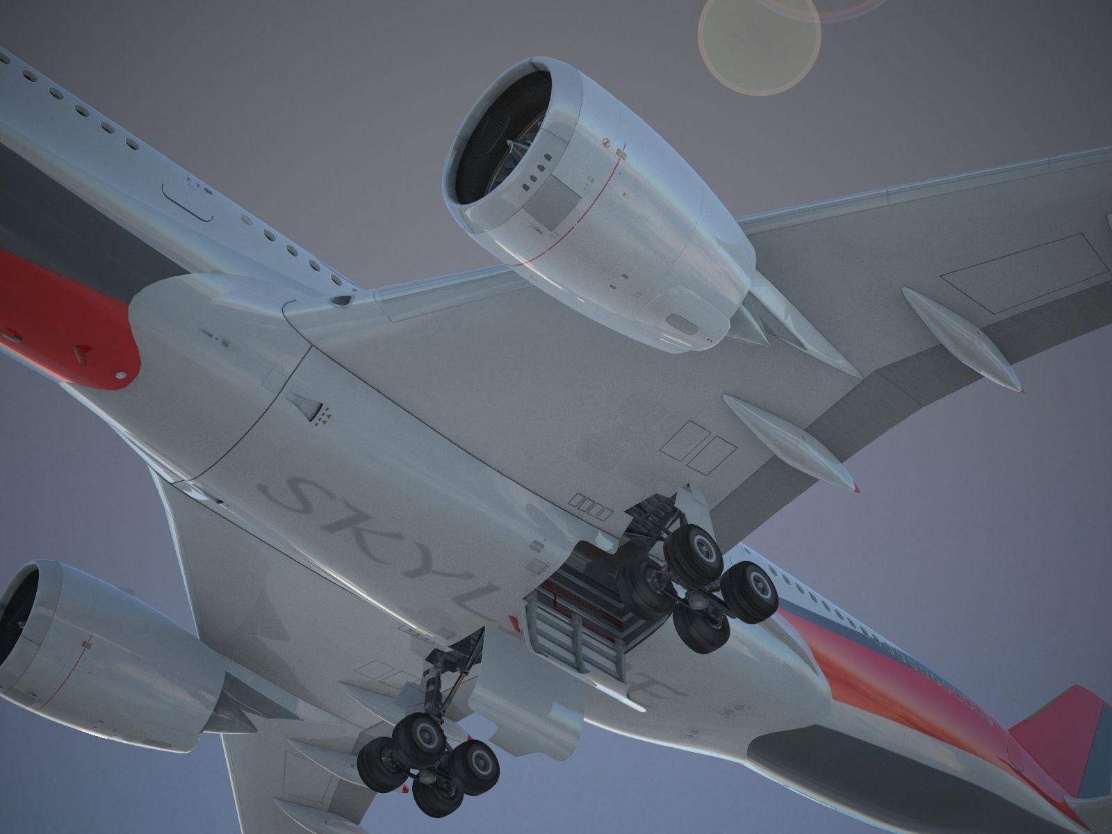 Generic Jet Airliner 3D model_9