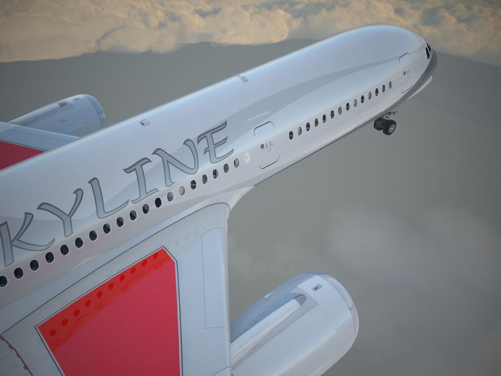 Generic Jet Airliner 3D model_12