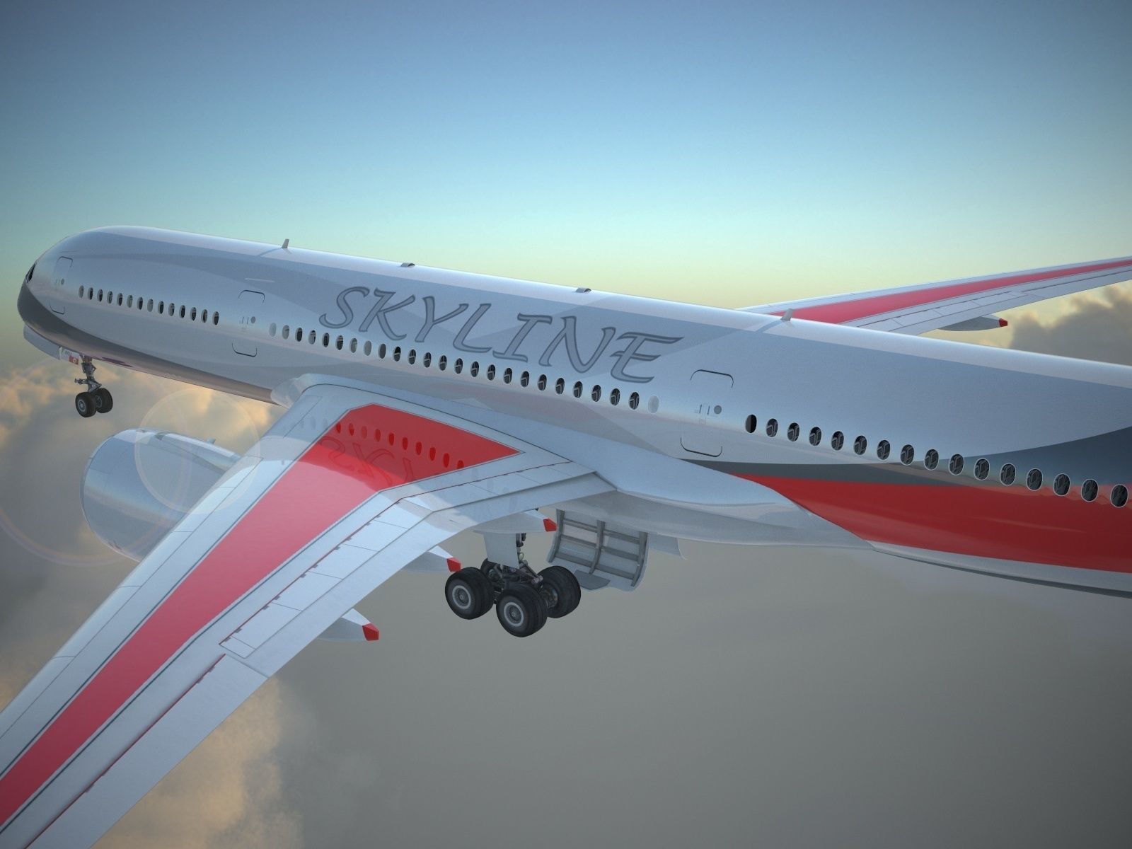Generic Jet Airliner 3D model_11