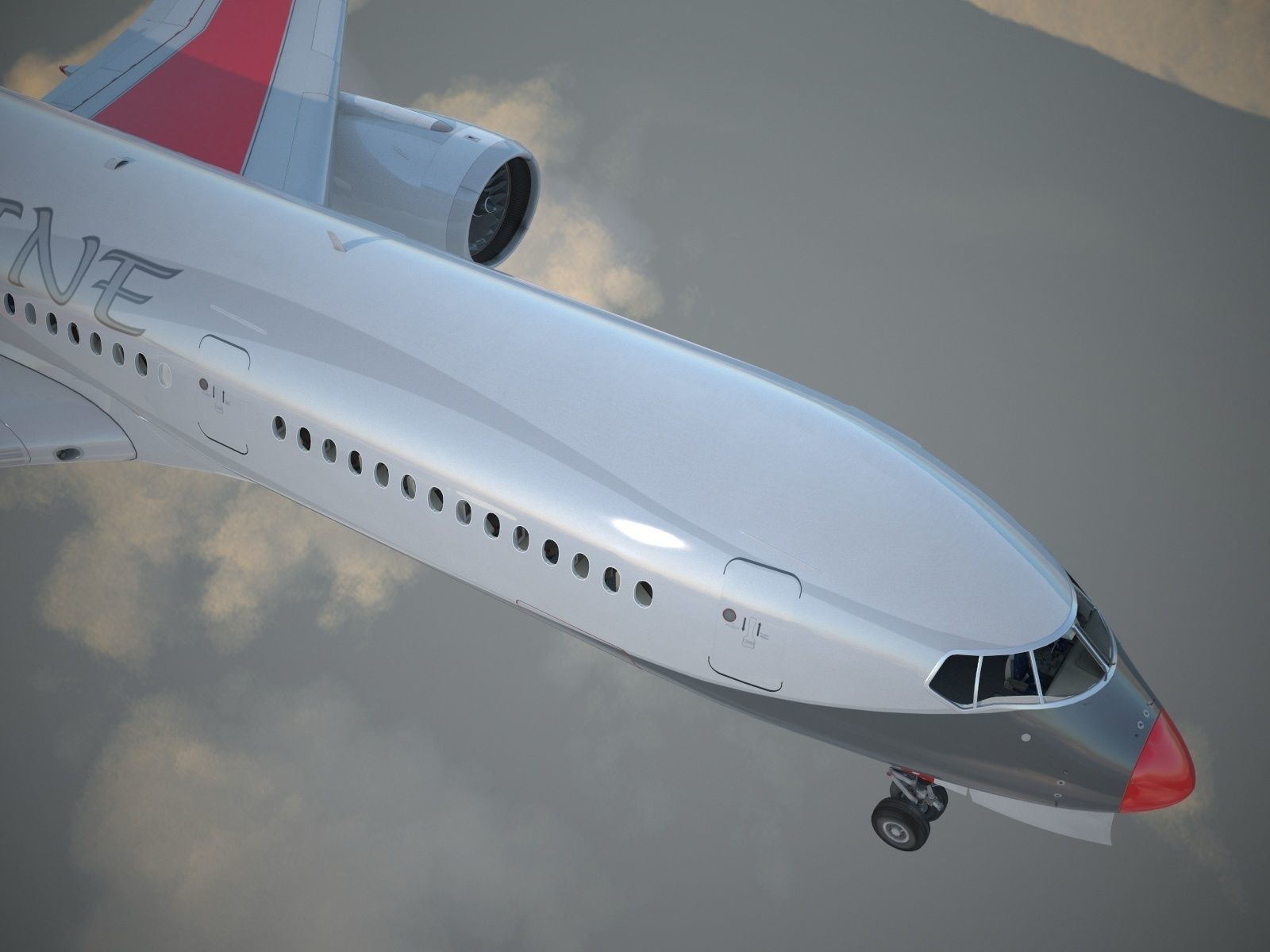Generic Jet Airliner 3D model_7