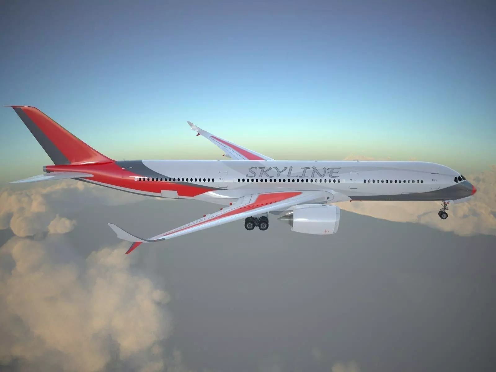 Generic Jet Airliner 3D model_0