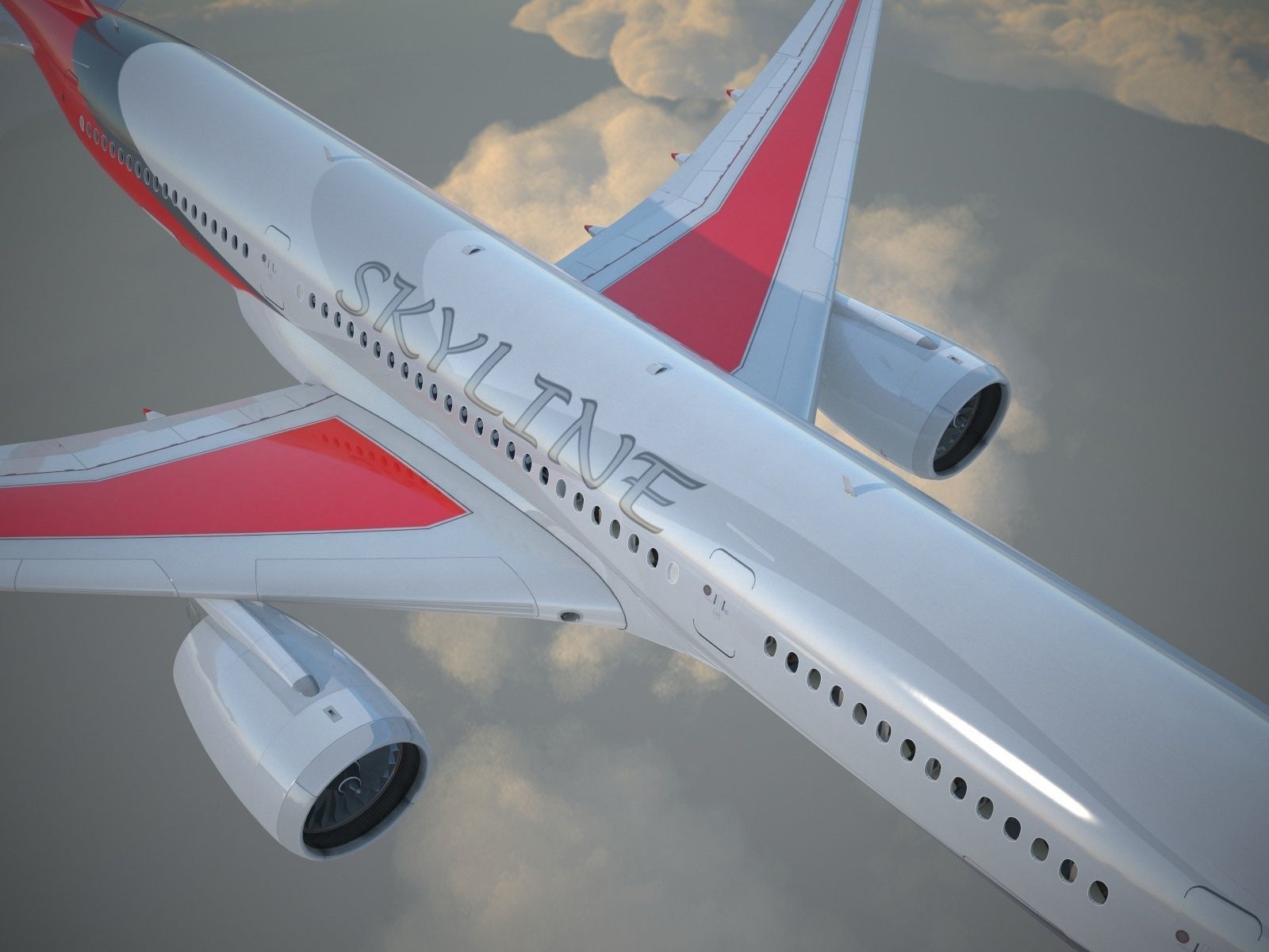 Generic Jet Airliner 3D model_1