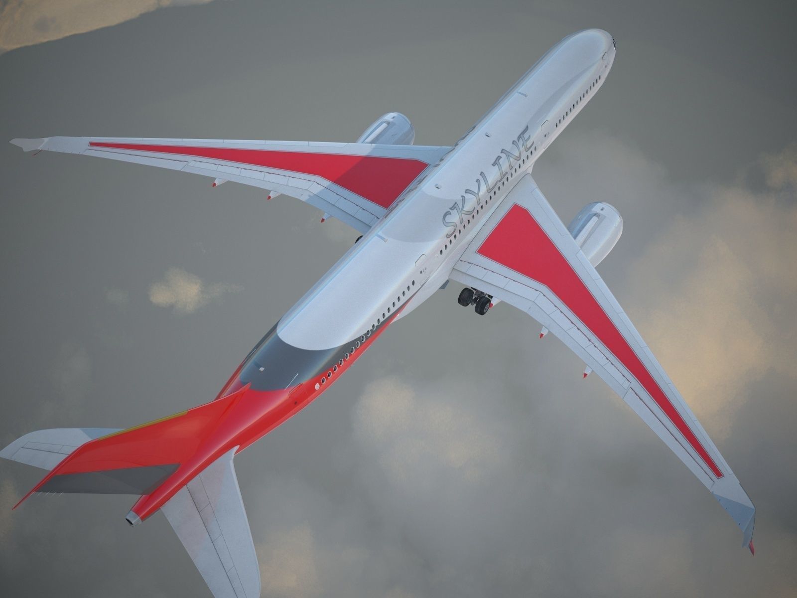 Generic Jet Airliner 3D model_2