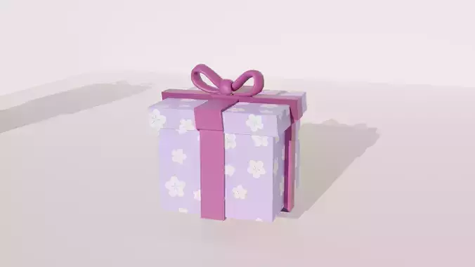3D Gift Box Decorative Box