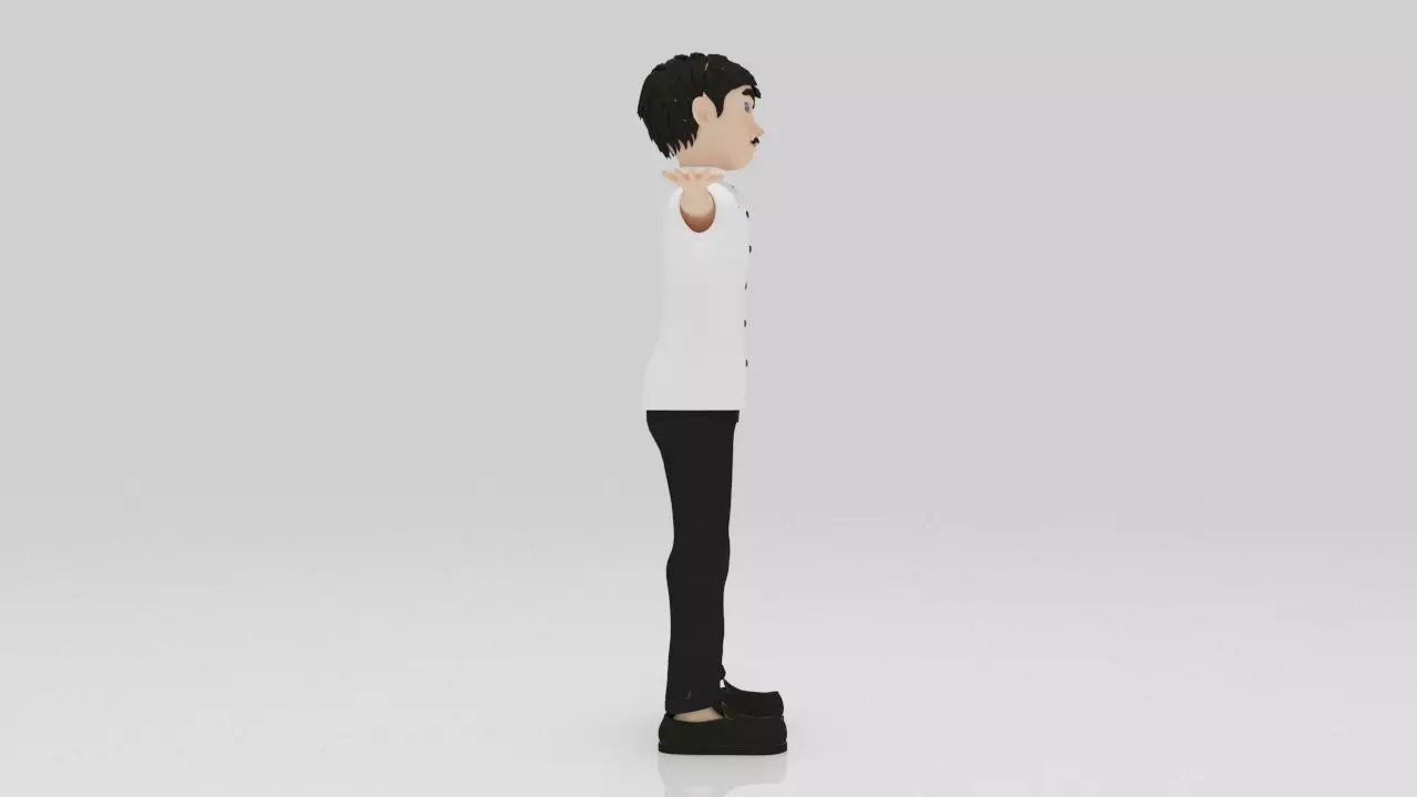 Character Pirlo Rigged  Low-poly 3D model_4
