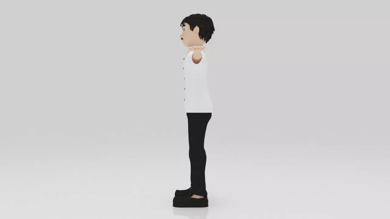 Character Pirlo Rigged  Low-poly 3D model_2