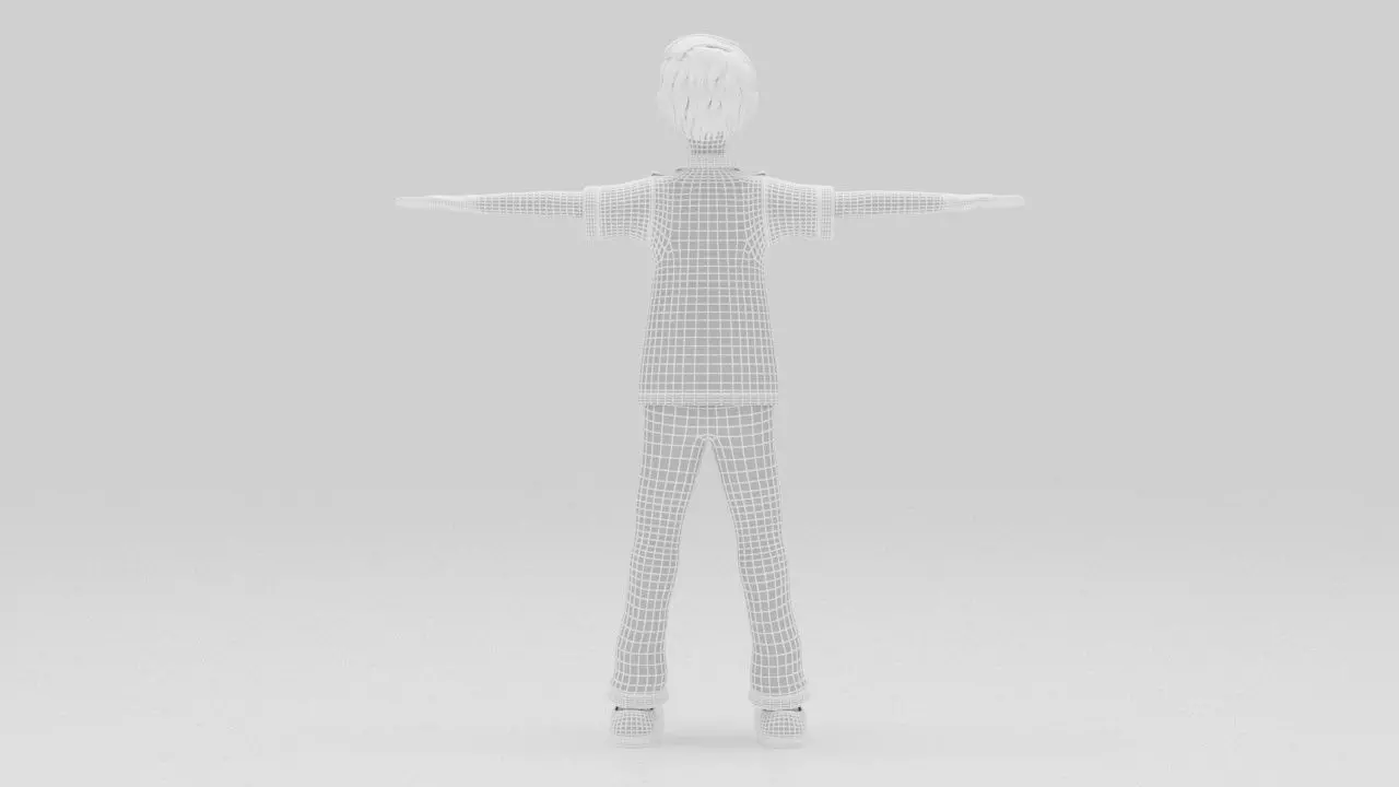 Character Pirlo Rigged  Low-poly 3D model_11