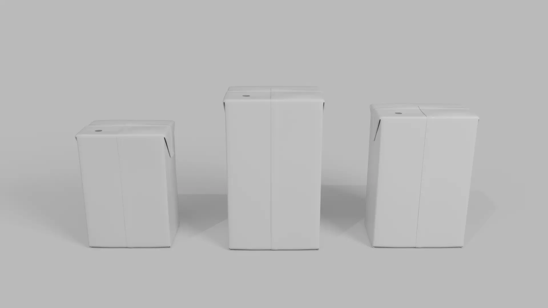 Beverage Carton Brick Small Sizes - Customizable Pack 3D Model Collection_5