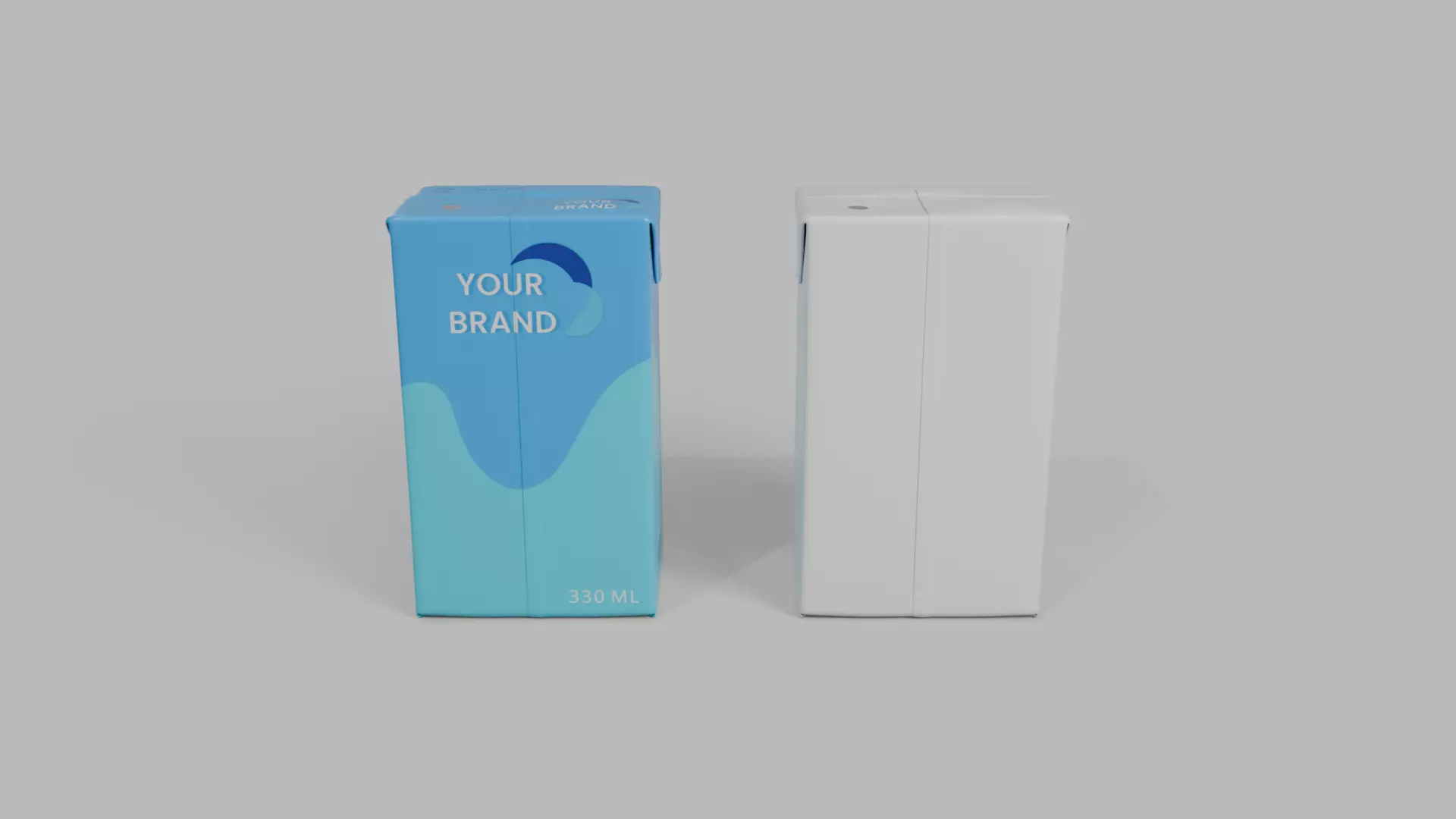 Beverage Carton Brick Small Sizes - Customizable Pack 3D Model Collection_9