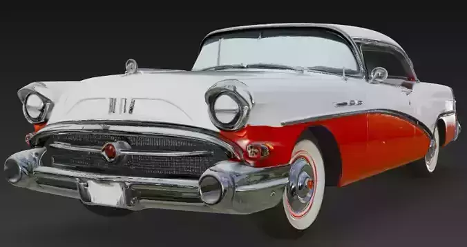 Buick Special 2 Door Sedan 1957 3D model 3D print model