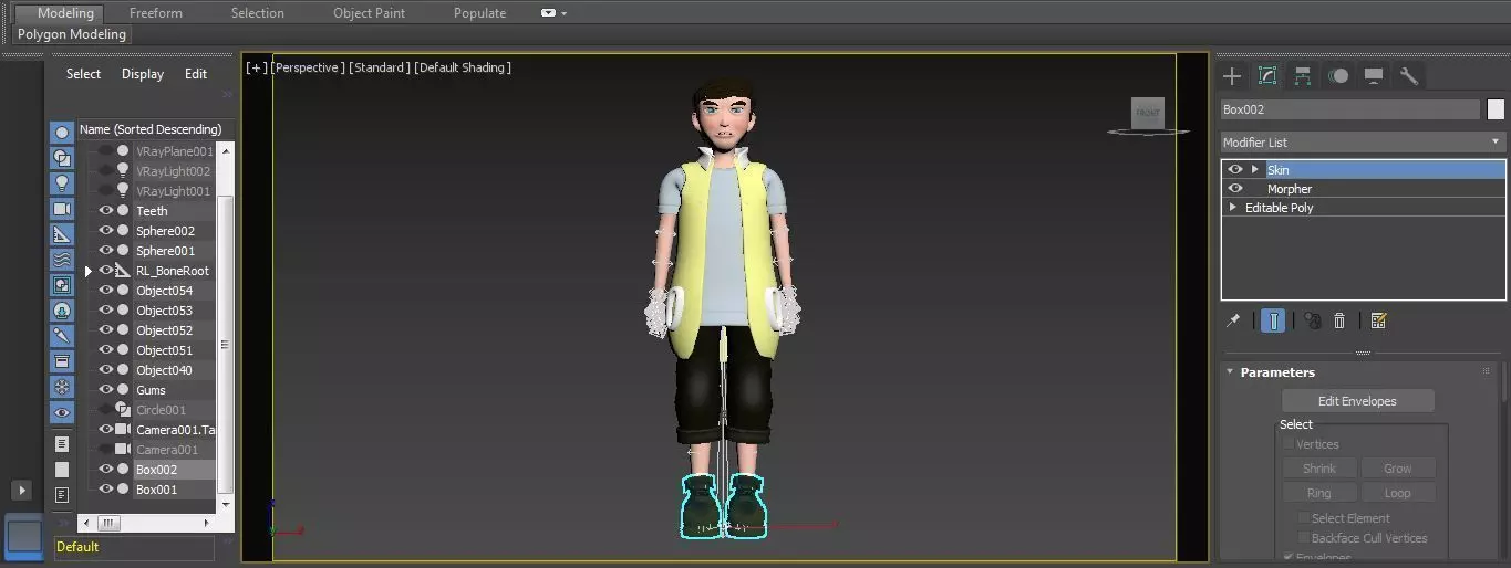 Character Wei Rigged  Low-poly 3D model_13
