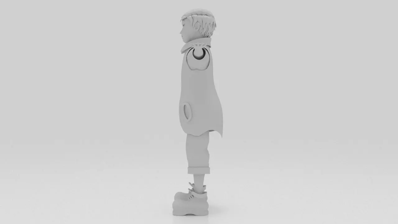 Character Wei Rigged  Low-poly 3D model_6