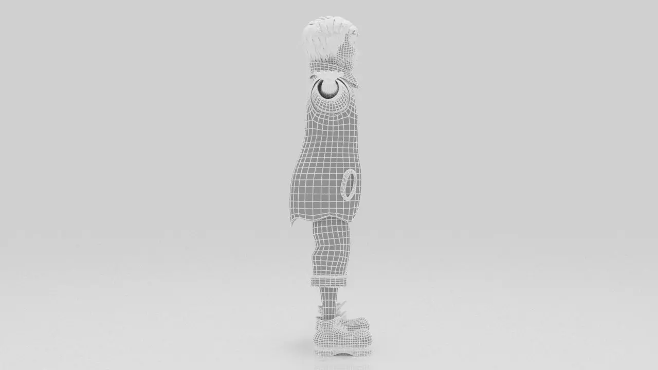 Character Wei Rigged  Low-poly 3D model_12