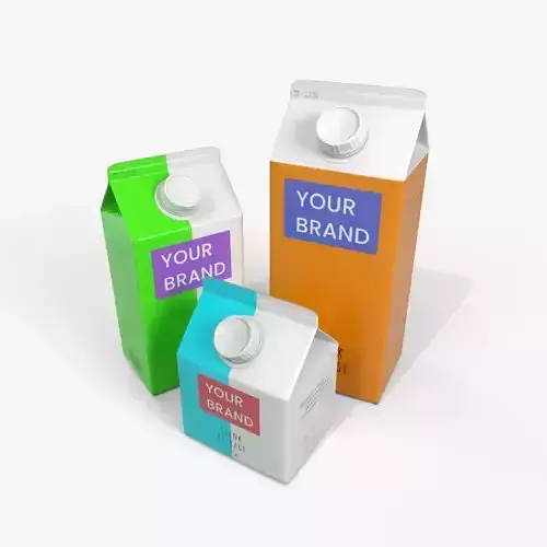Beverage Carton Gable-Top Mini Pack - Customizable