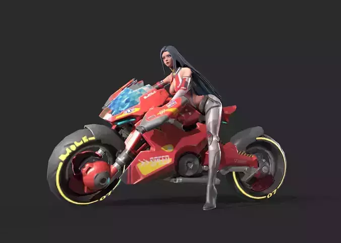 Motorcycle girl