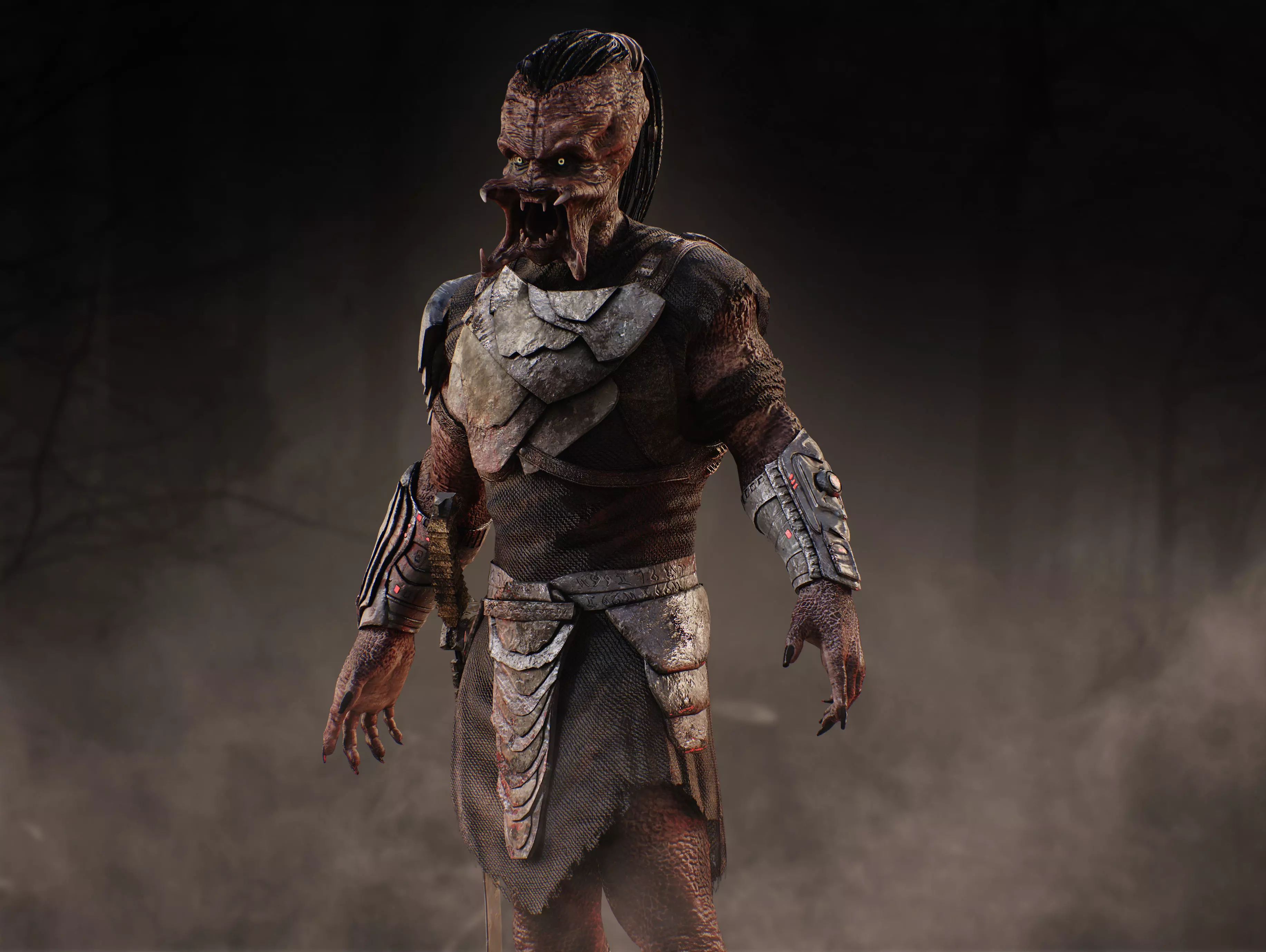 Predator Dek from Badlands Low-poly 3D model_9