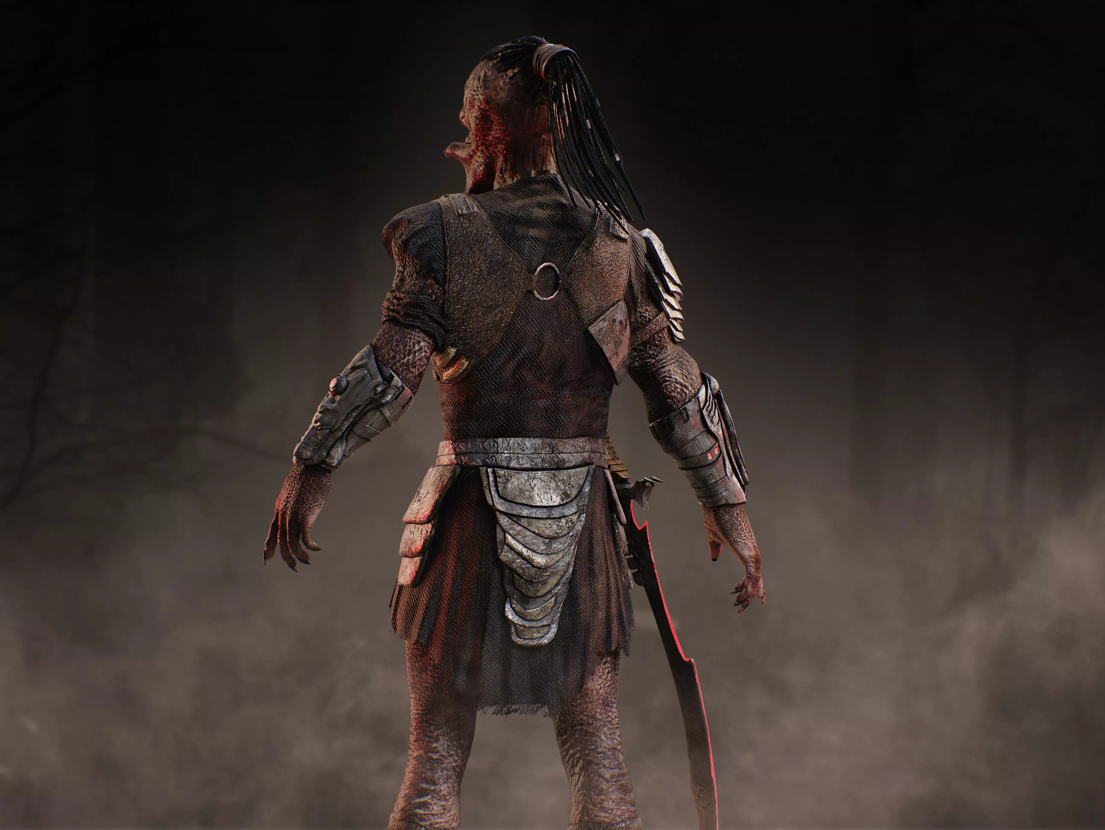 Predator Dek from Badlands Low-poly 3D model_6