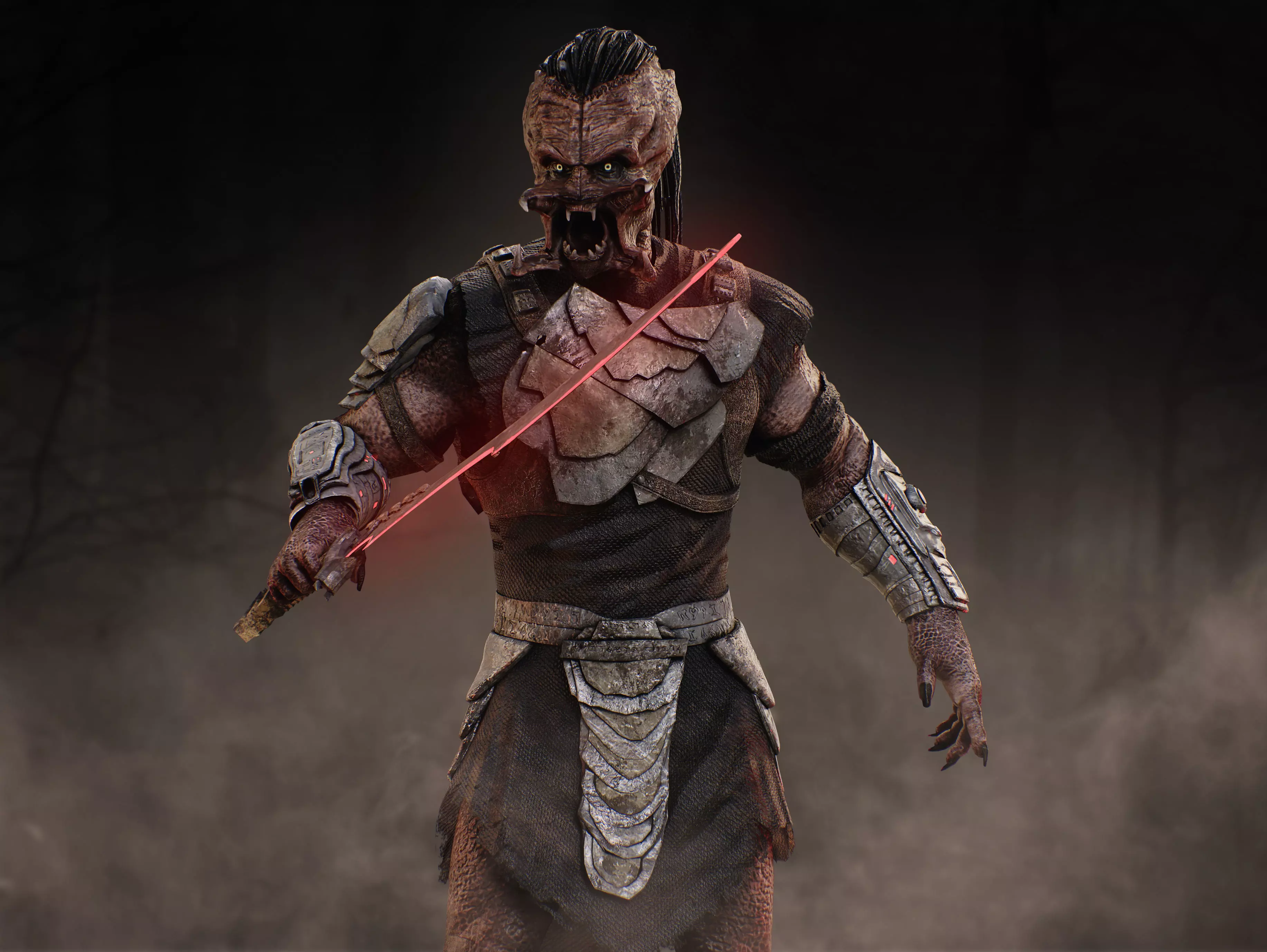 Predator Dek from Badlands Low-poly 3D model_3