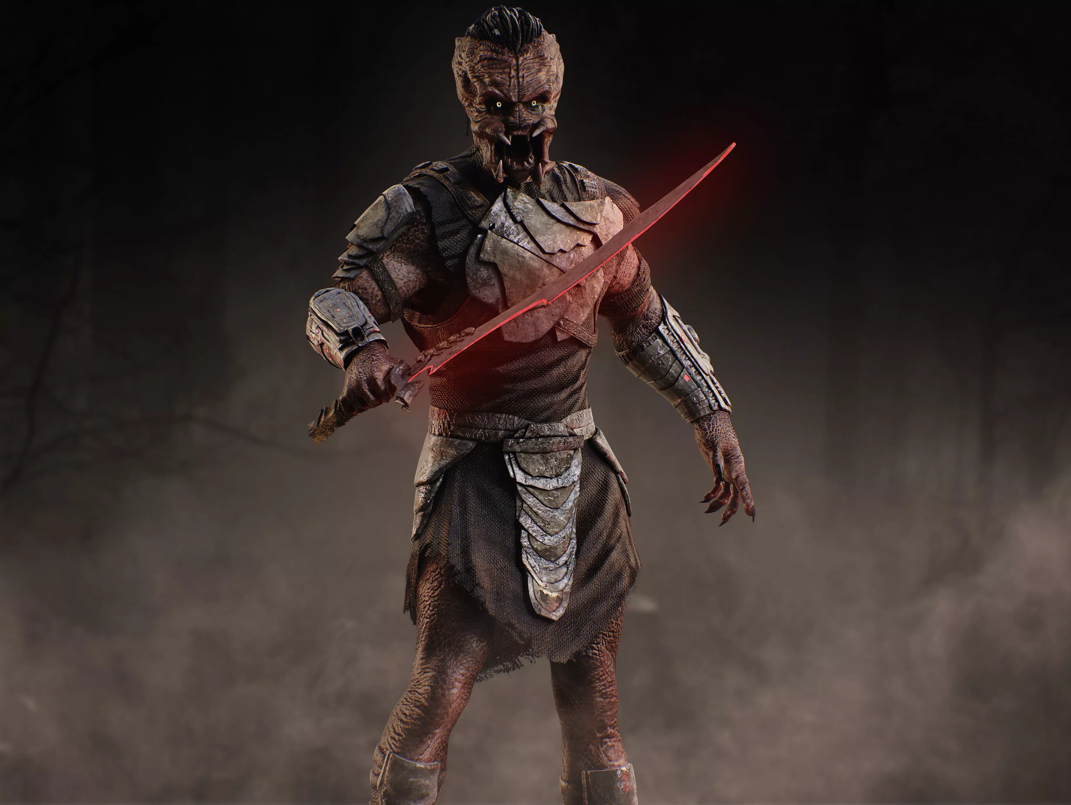 Predator Dek from Badlands Low-poly 3D model_5