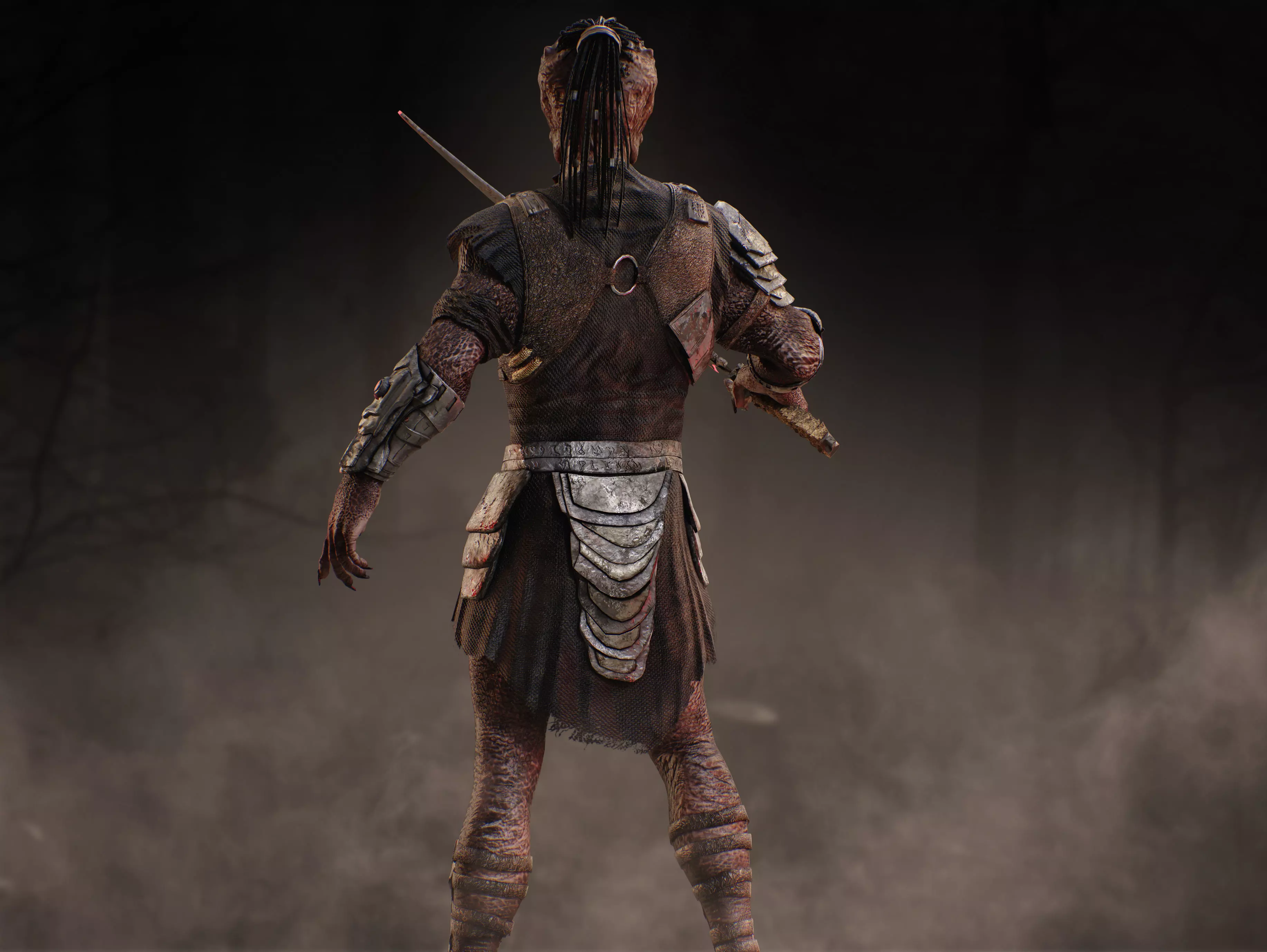 Predator Dek from Badlands Low-poly 3D model_11