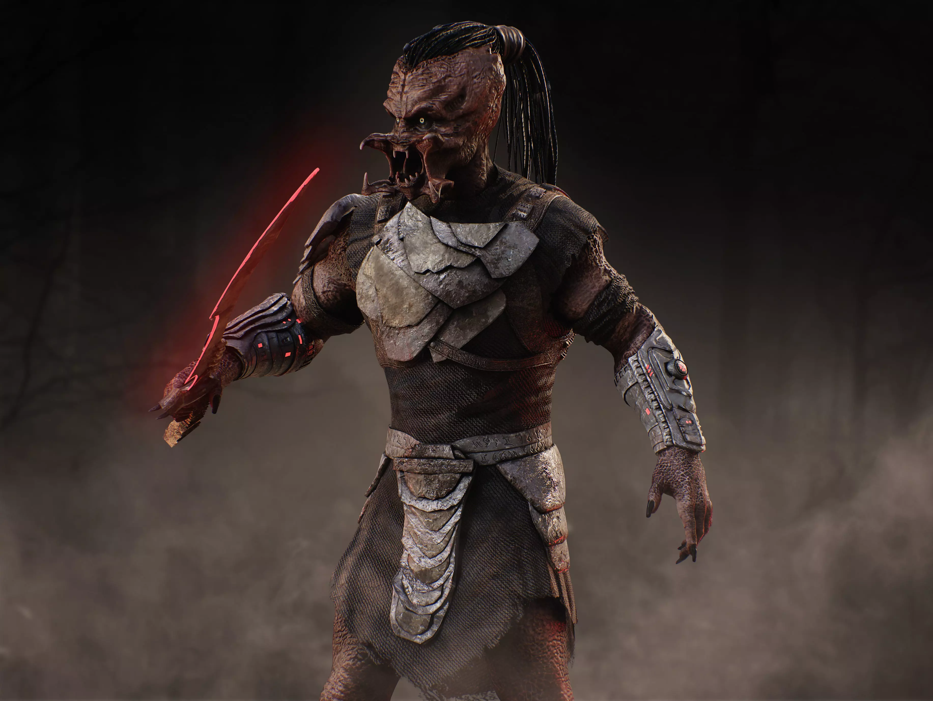 Predator Dek from Badlands Low-poly 3D model_7