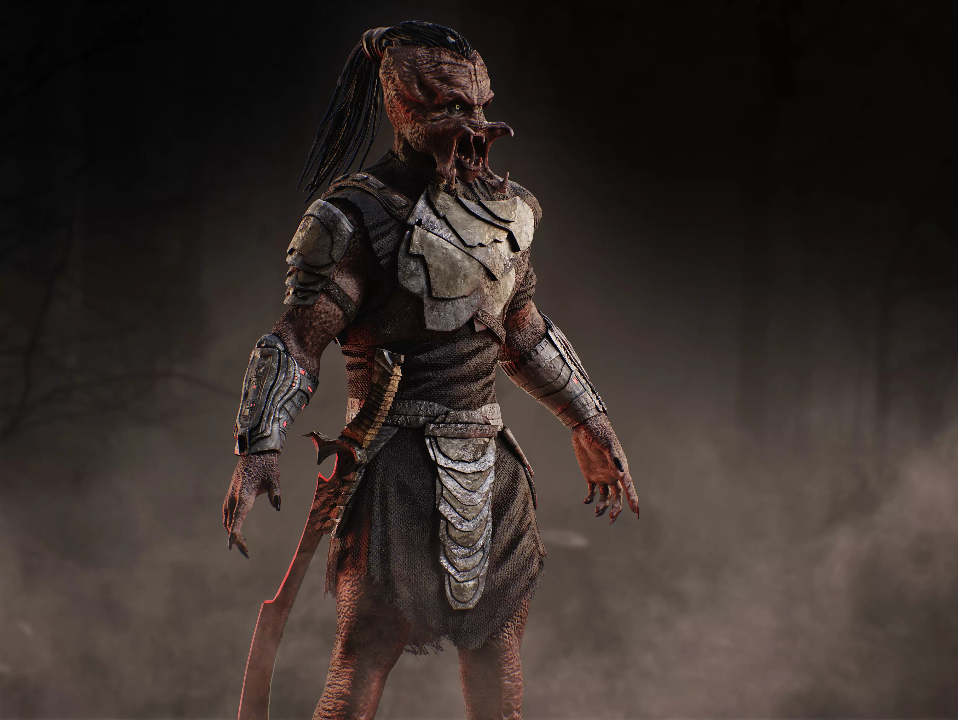 Predator Dek from Badlands Low-poly 3D model_4