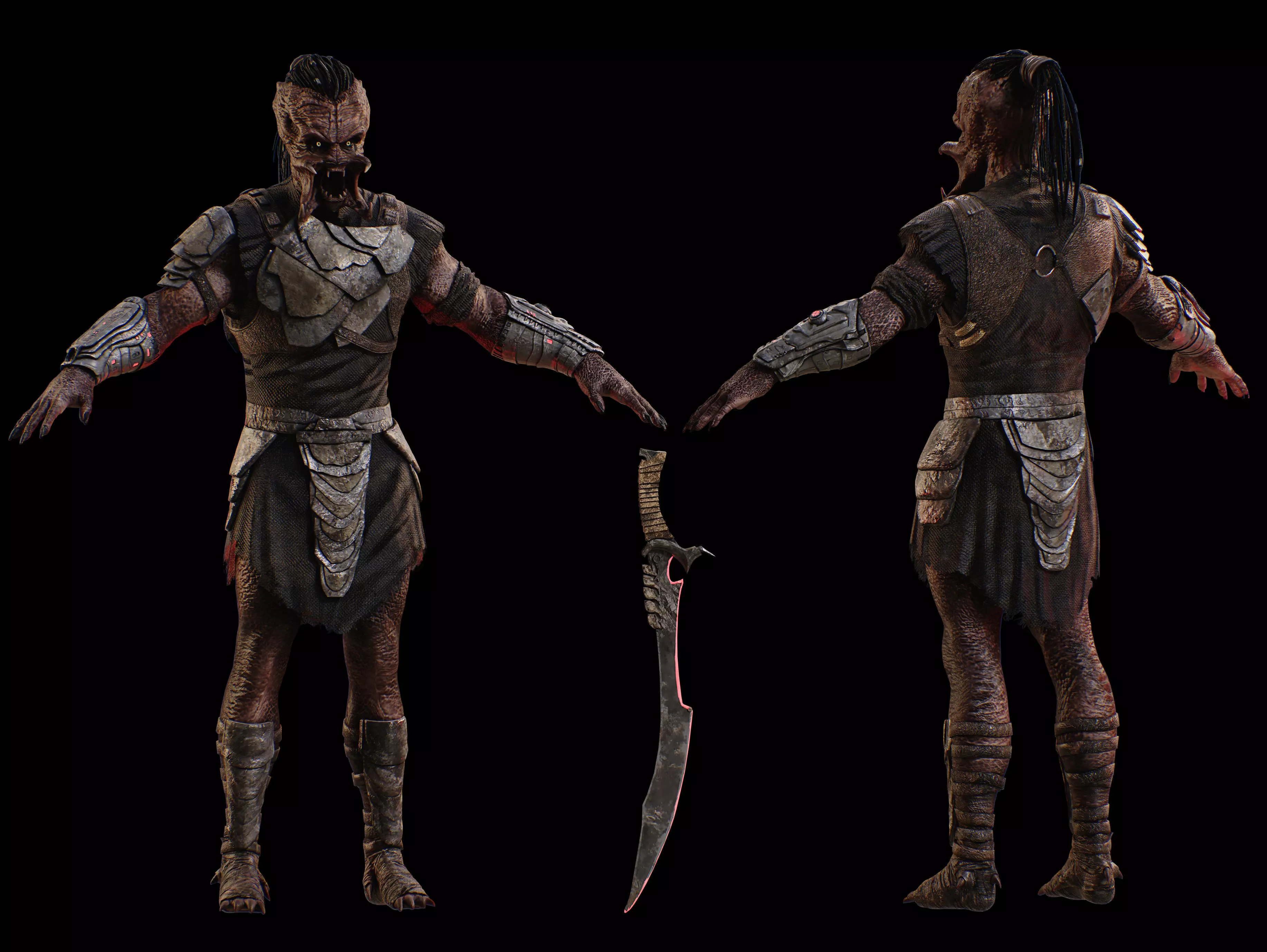 Predator Dek from Badlands Low-poly 3D model_12