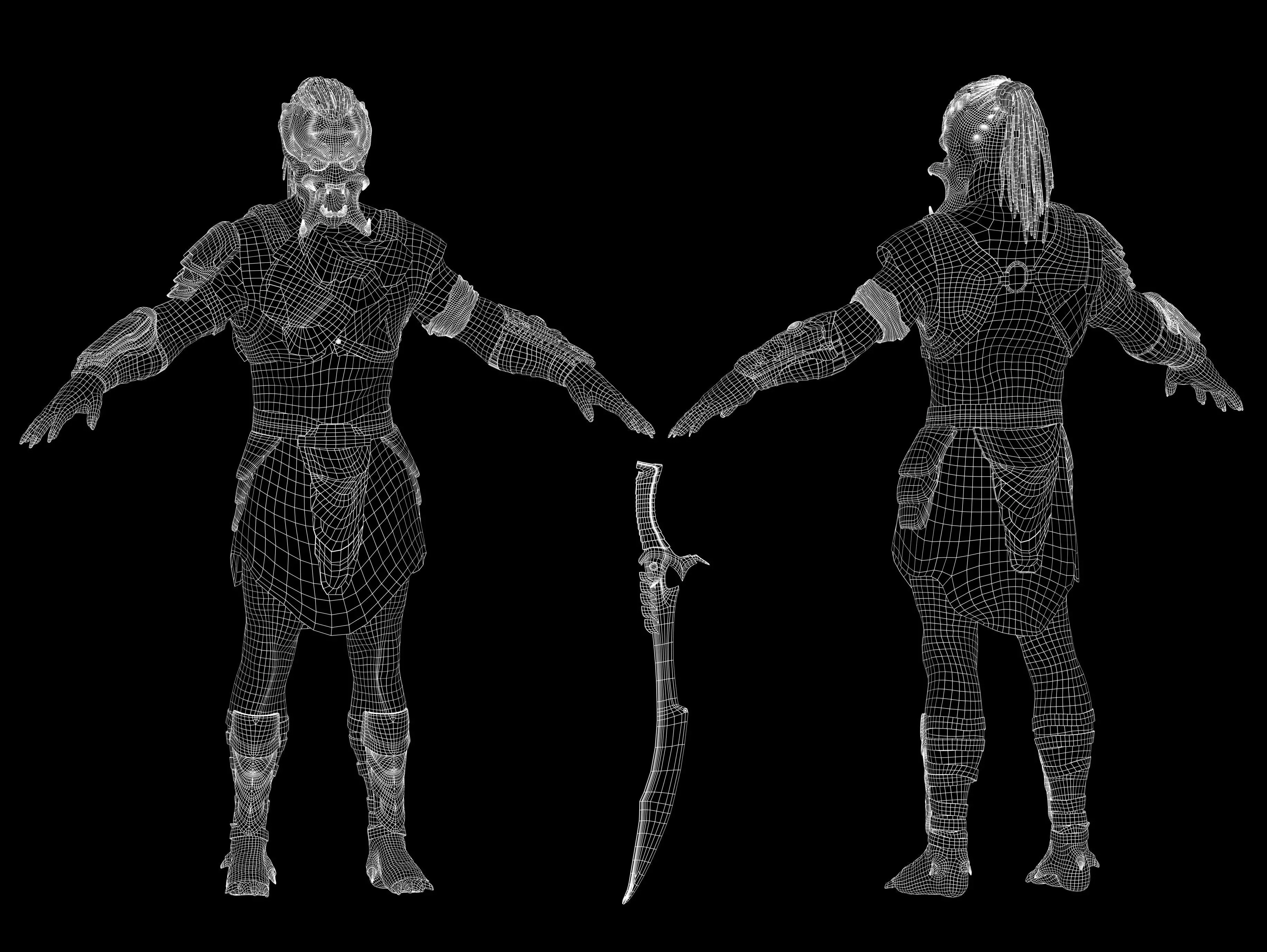 Predator Dek from Badlands Low-poly 3D model_13