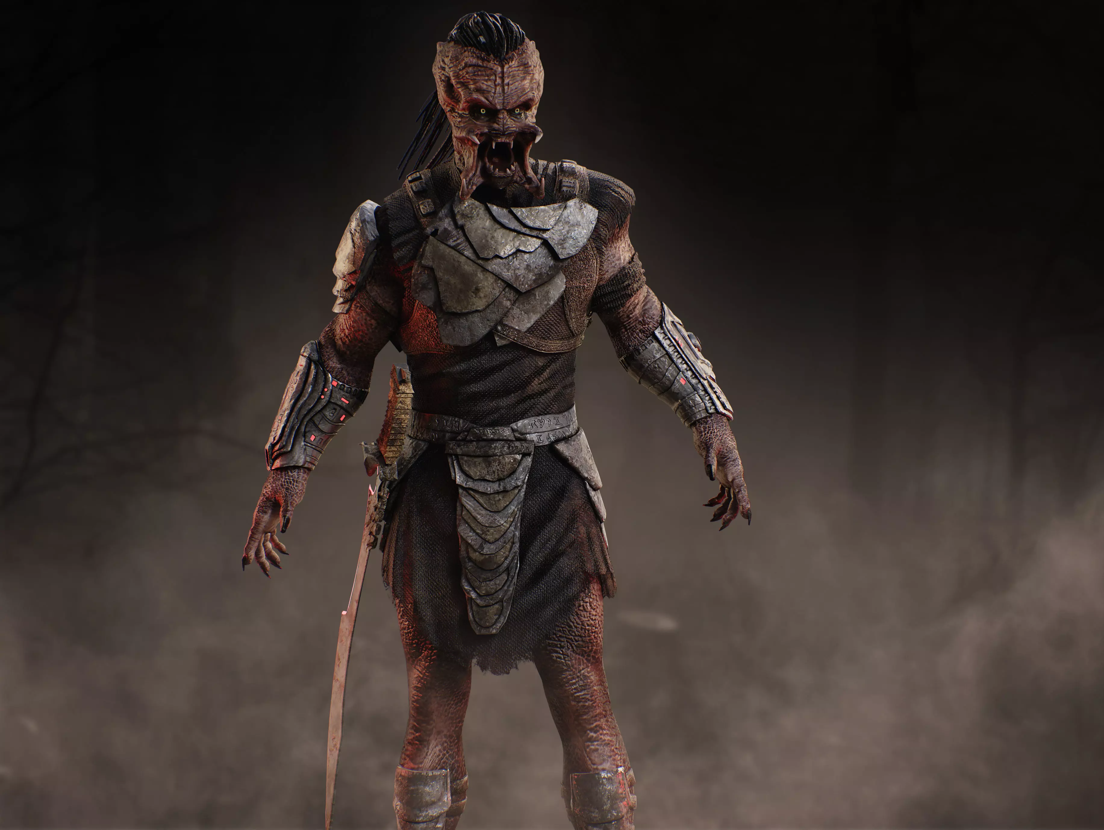 Predator Dek from Badlands Low-poly 3D model_2