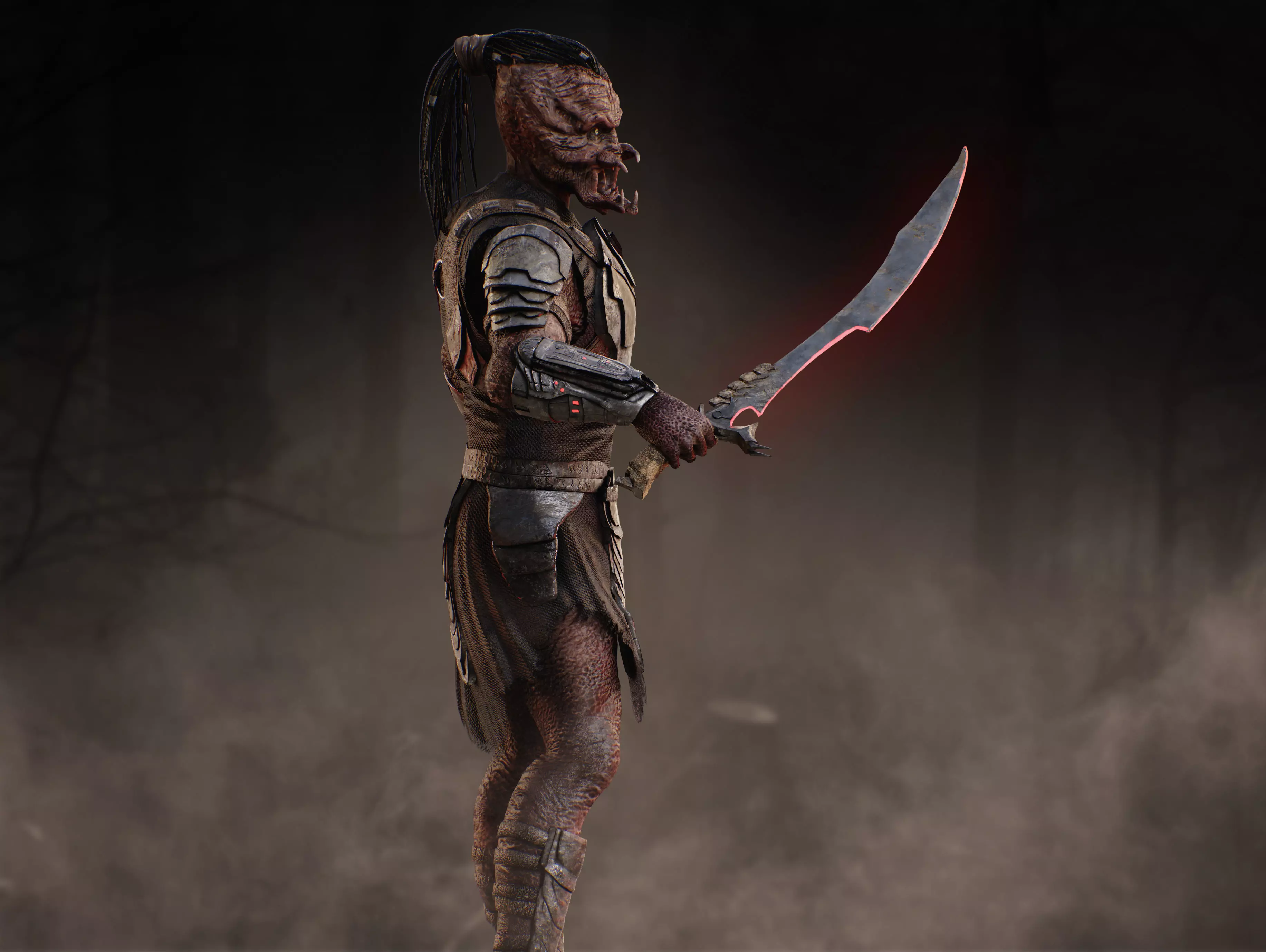 Predator Dek from Badlands Low-poly 3D model_10