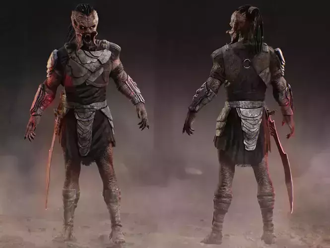 Predator Dek from Badlands Low-poly 3D model Predator Dek from Badlands Low-poly 3D model