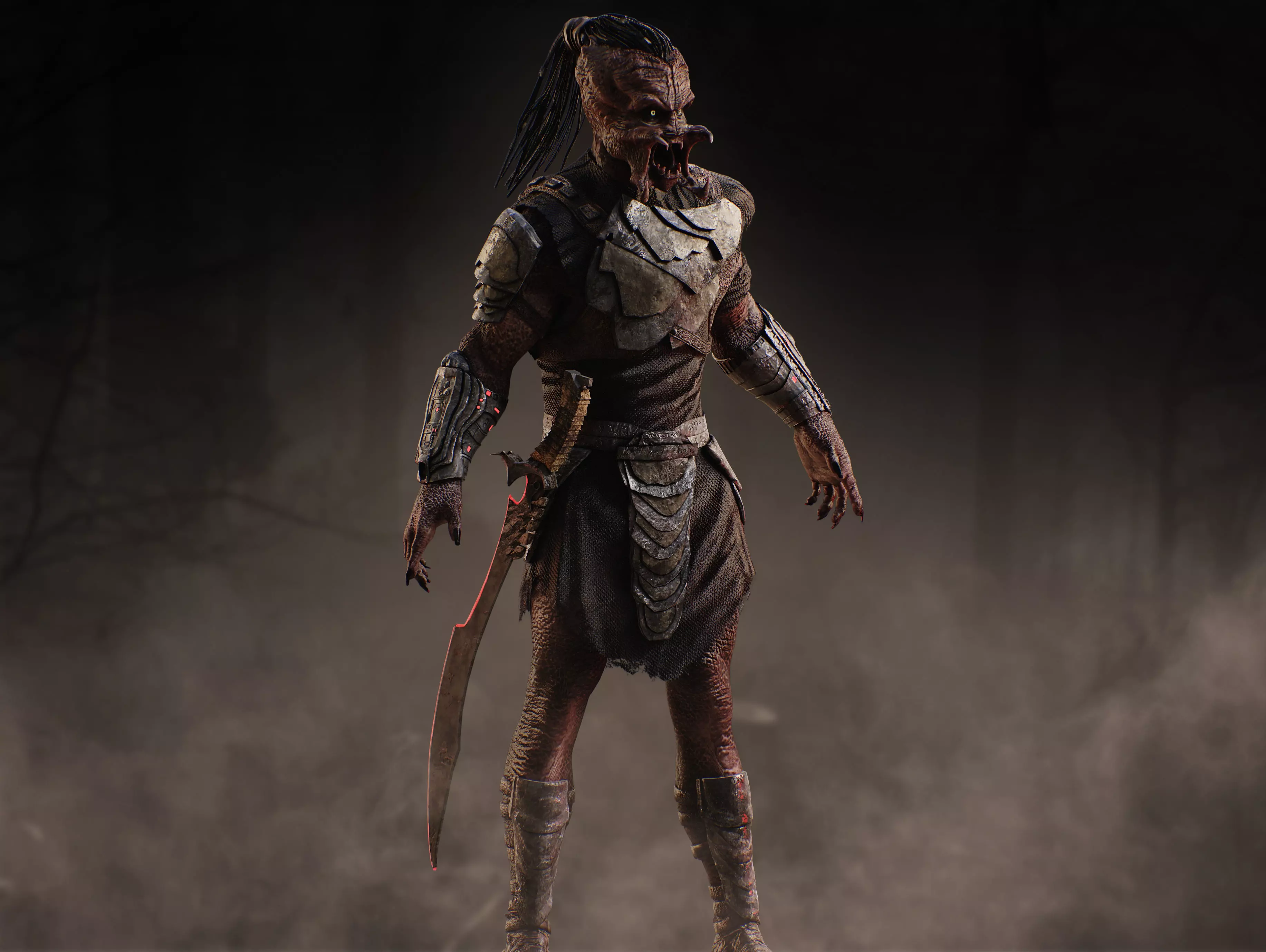 Predator Dek from Badlands Low-poly 3D model_8